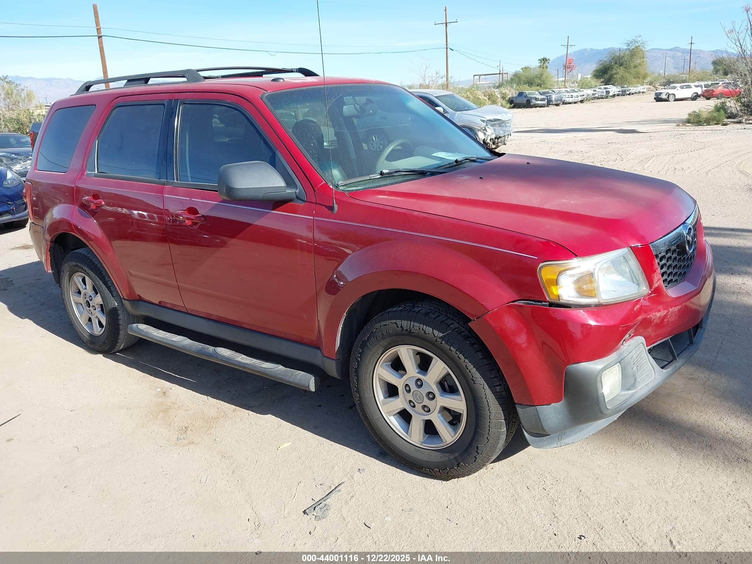 2011 Mazda Tribute I Grand Touring Red vin: 4F2CY0C72BKM06528