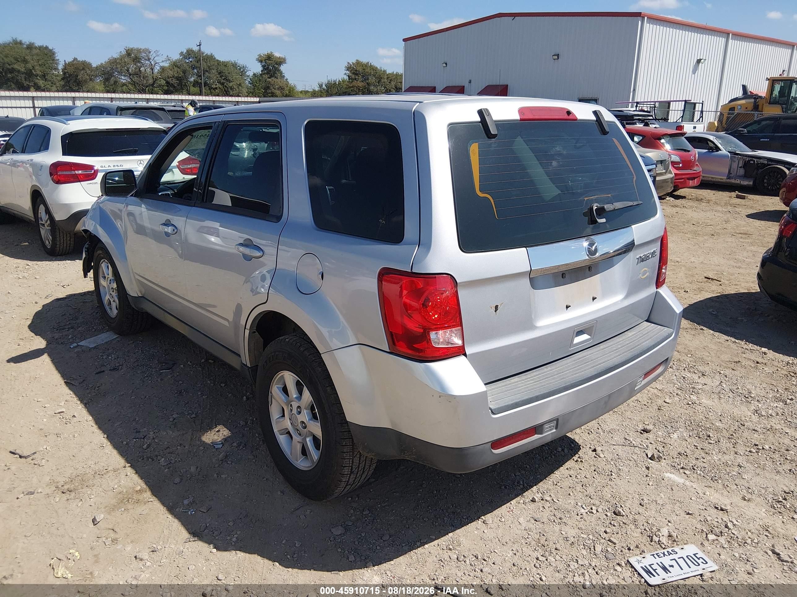 2010 Mazda Tribute I Sport Silver vin: 4F2CY0C73AKM02776
