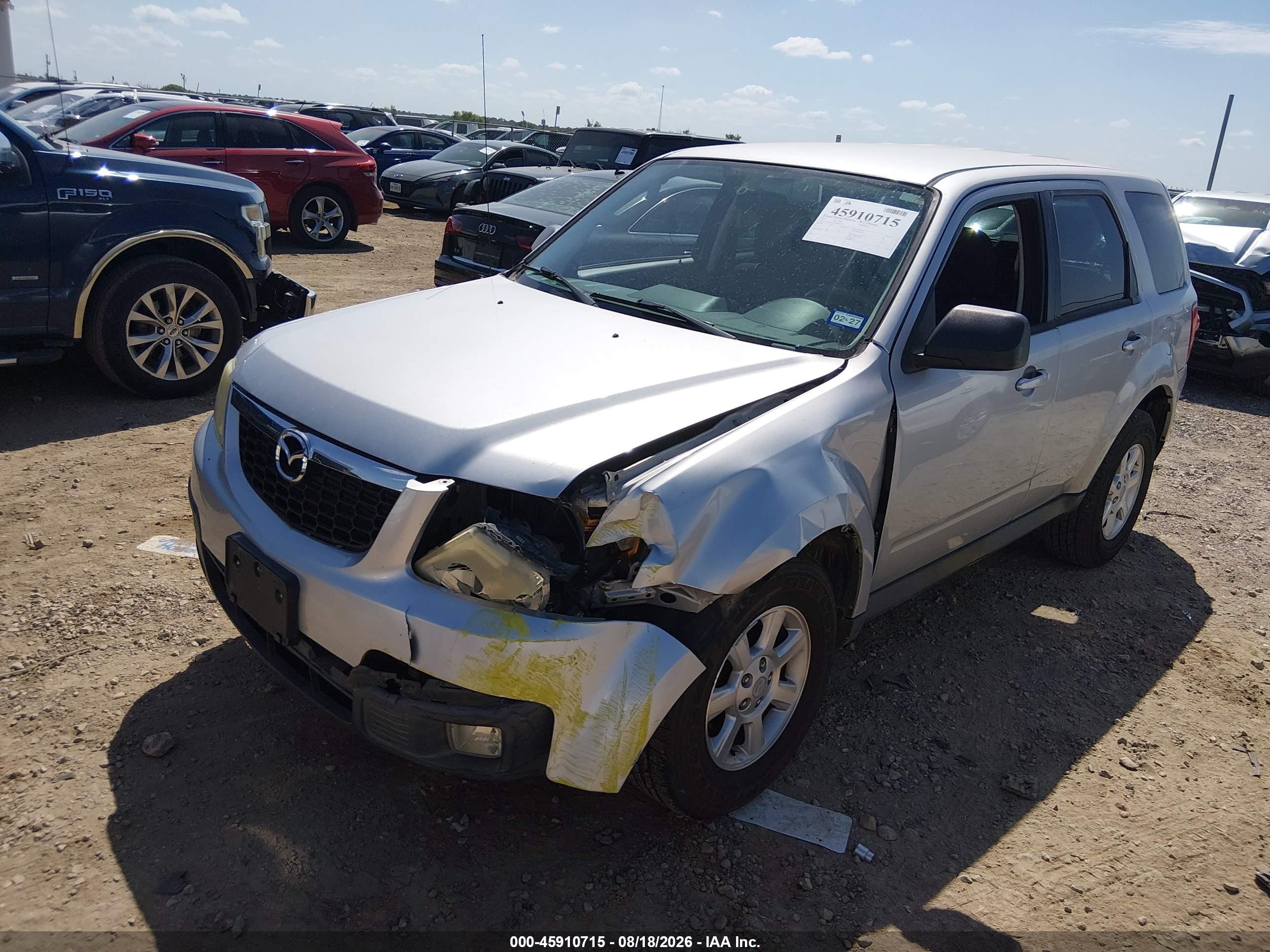 2010 Mazda Tribute I Sport Silver vin: 4F2CY0C73AKM02776