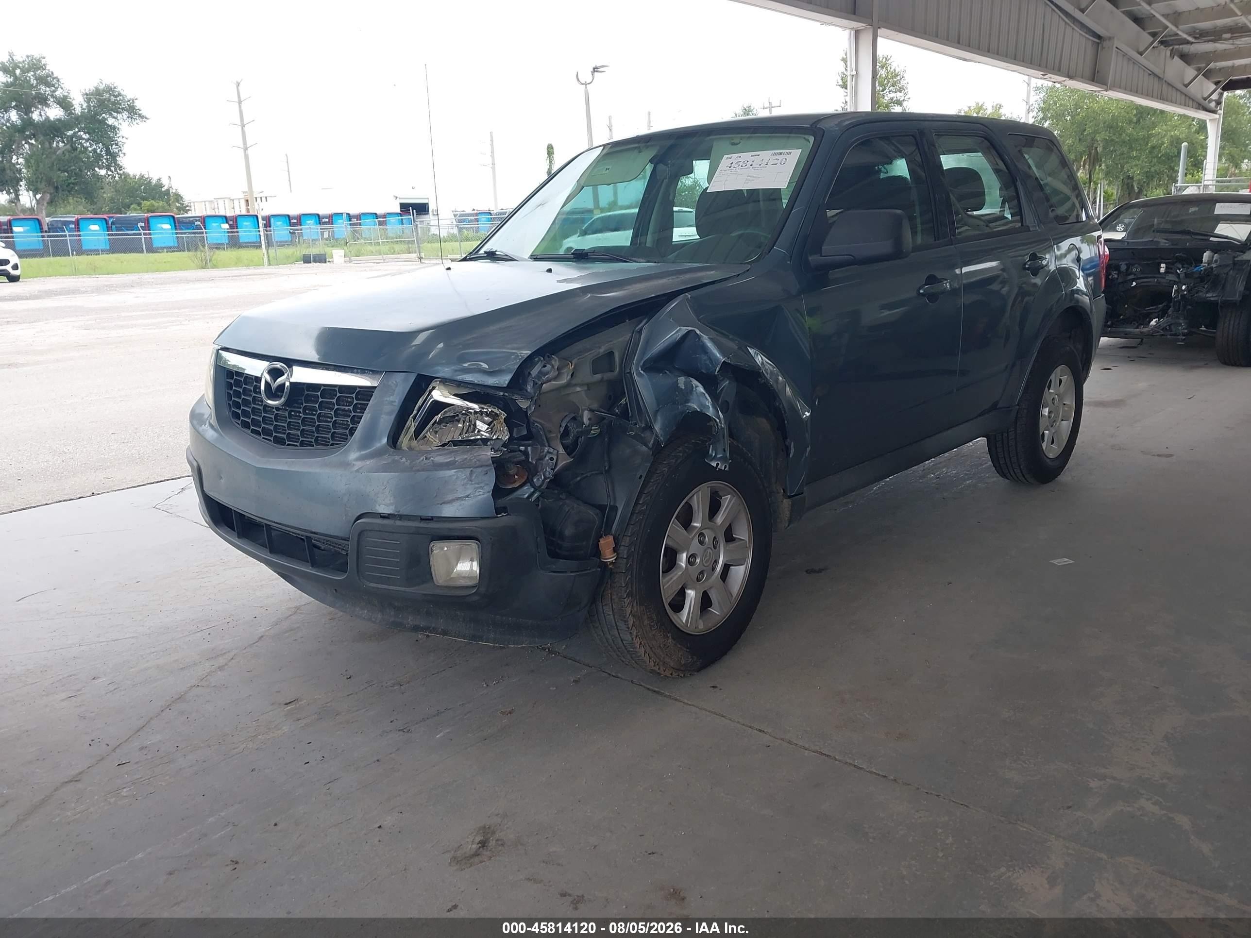 2011 Mazda Tribute I Sport Синий vin: 4F2CY0C74BKM00651