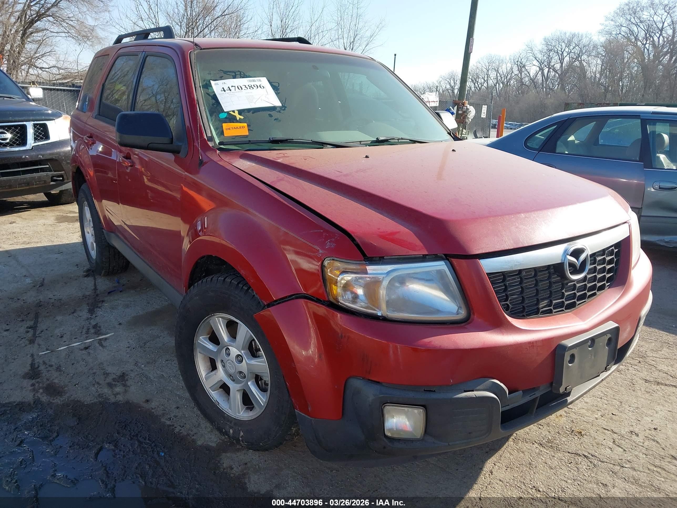 2011 Mazda Tribute I Sport Red vin: 4F2CY0C75BKM03302
