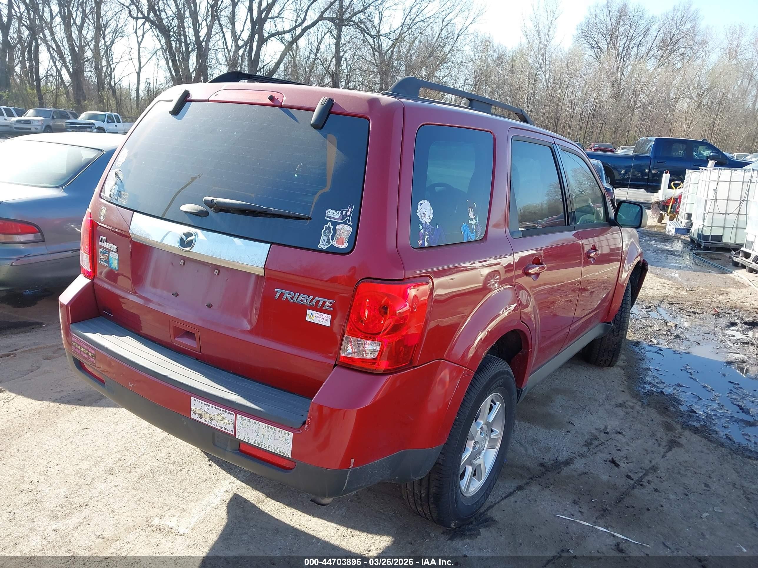 2011 Mazda Tribute I Sport Red vin: 4F2CY0C75BKM03302