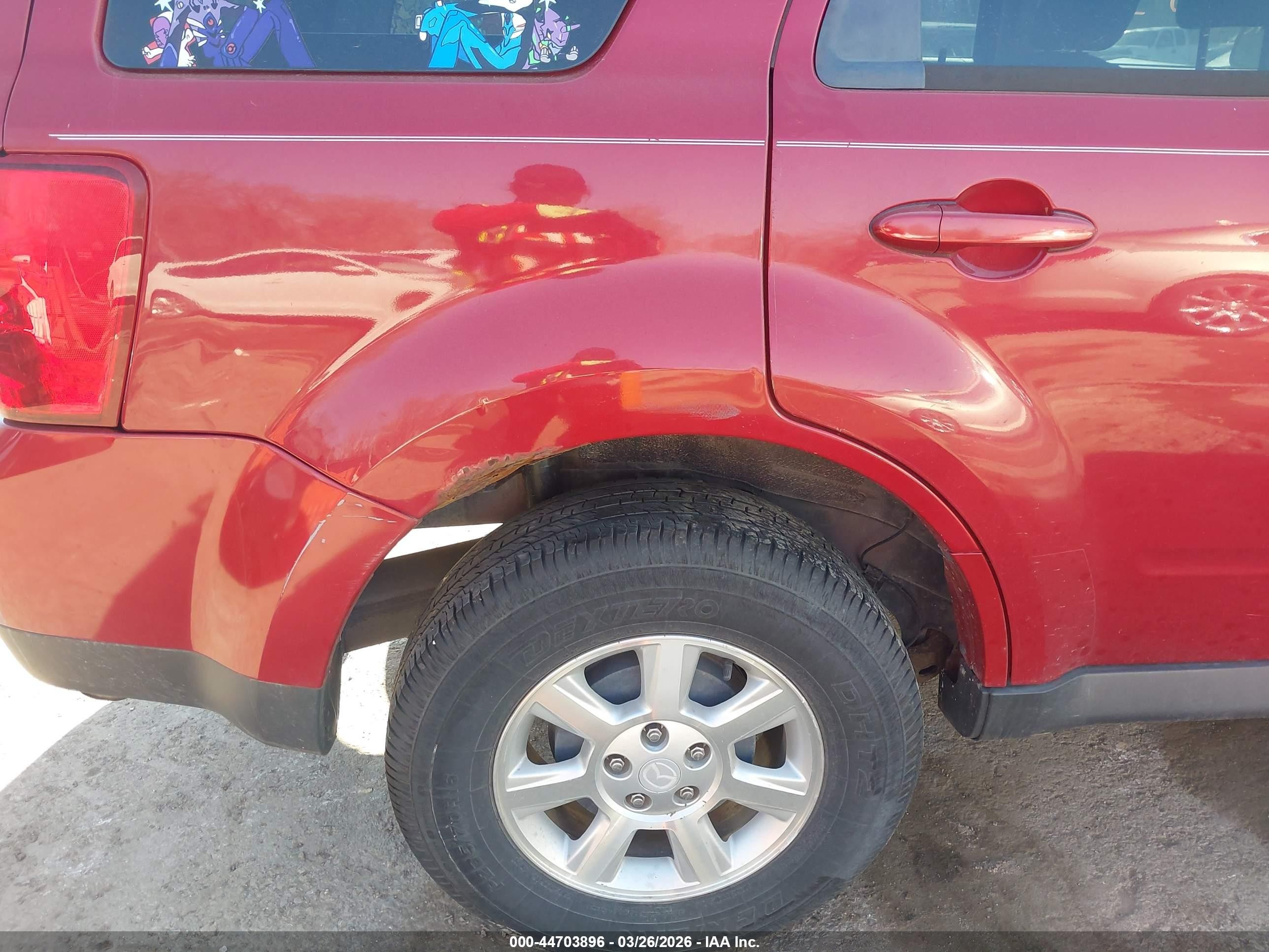 2011 Mazda Tribute I Sport Red vin: 4F2CY0C75BKM03302