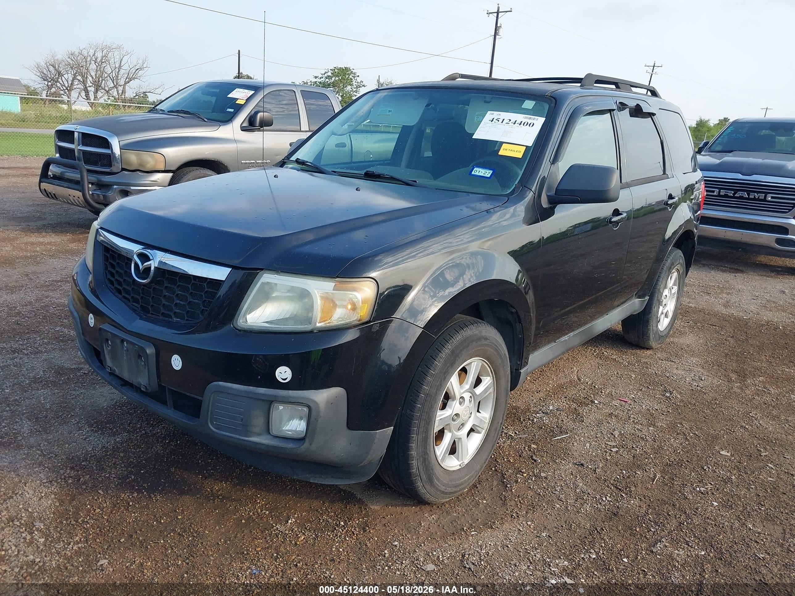 2010 Mazda Tribute I Touring Black vin: 4F2CY0C76AKM08149