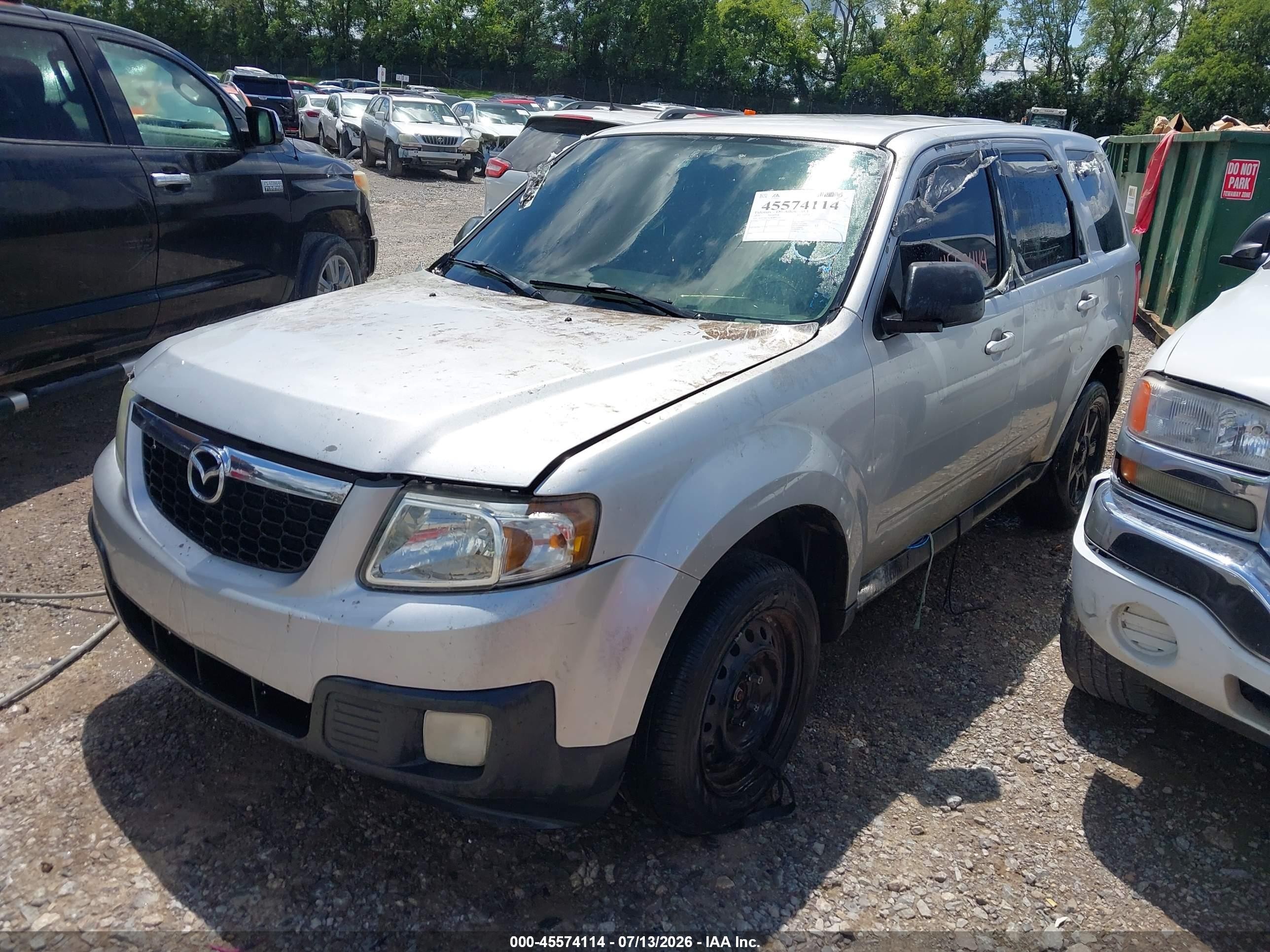 2010 Mazda Tribute Sport Silver vin: 4F2CY0C79AKM00059