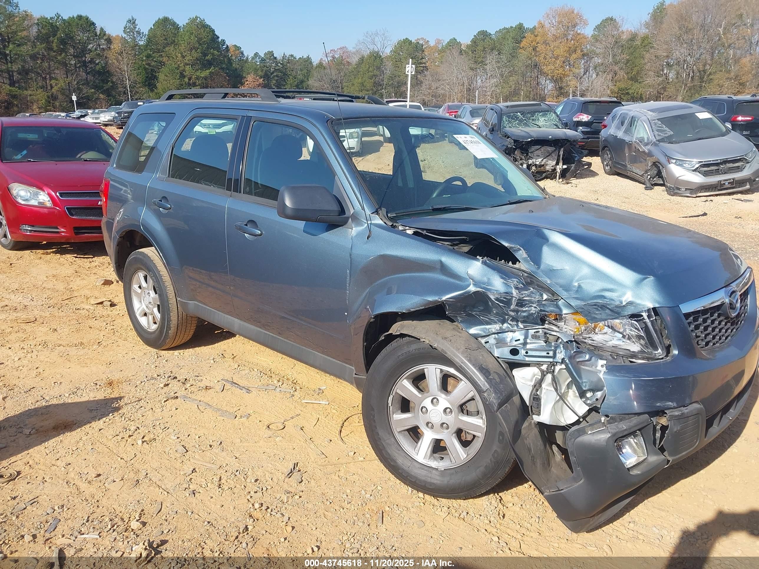 2011 Mazda Tribute I Sport Gray vin: 4F2CY0C79BKM03304