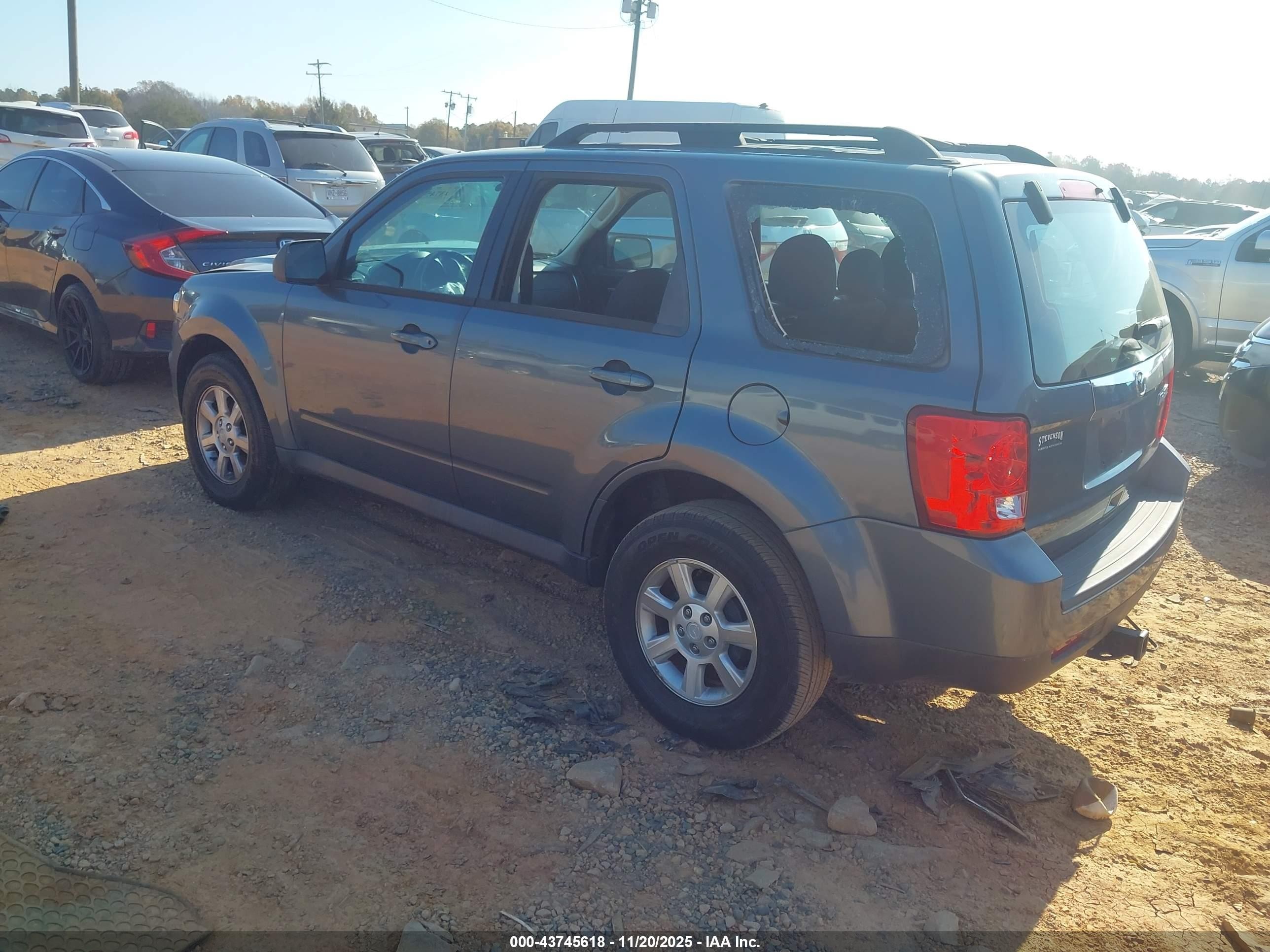 2011 Mazda Tribute I Sport Gray vin: 4F2CY0C79BKM03304