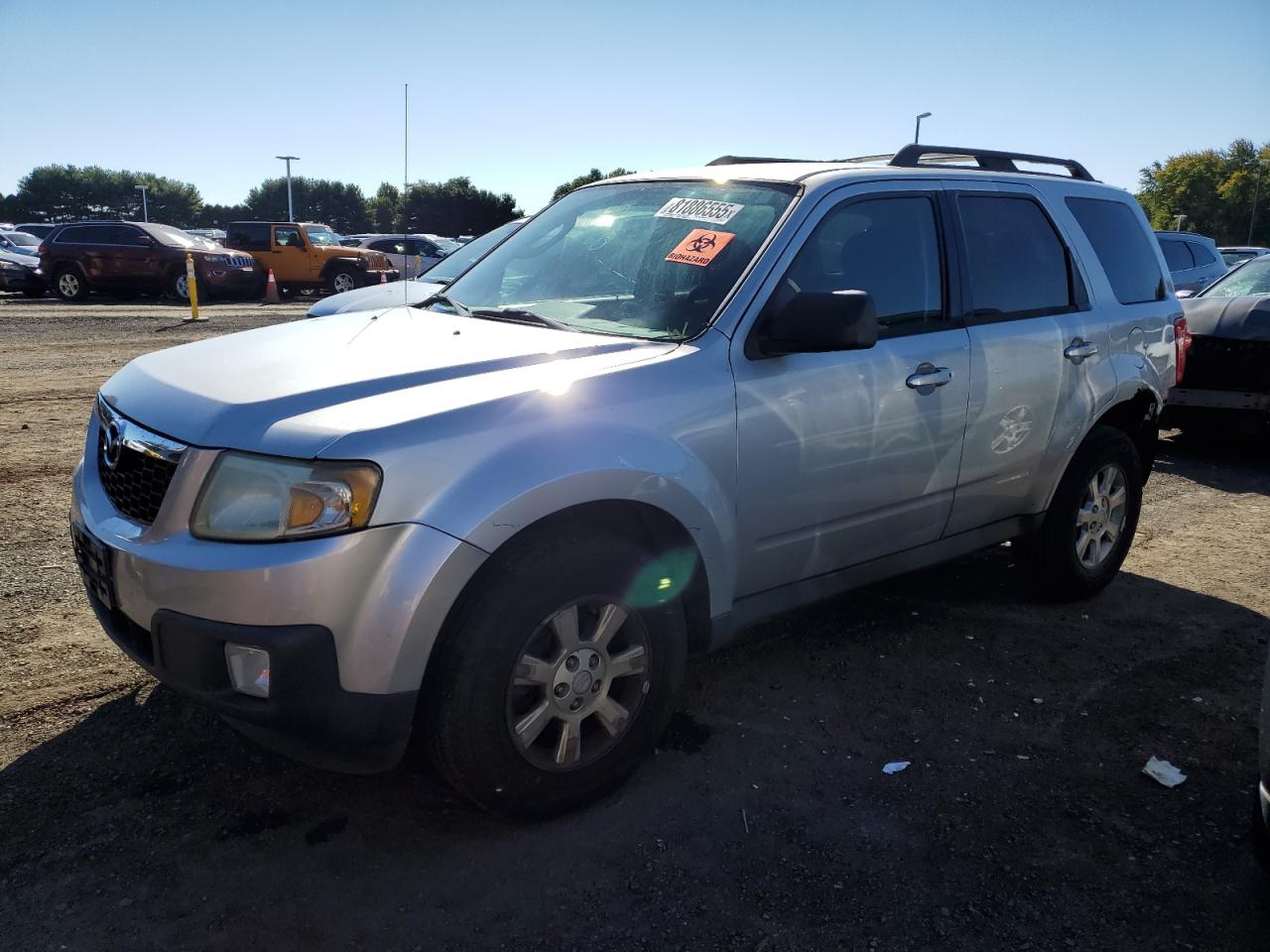 2011 Mazda Tribute I Silver vin: 4F2CY9C76BKM03507