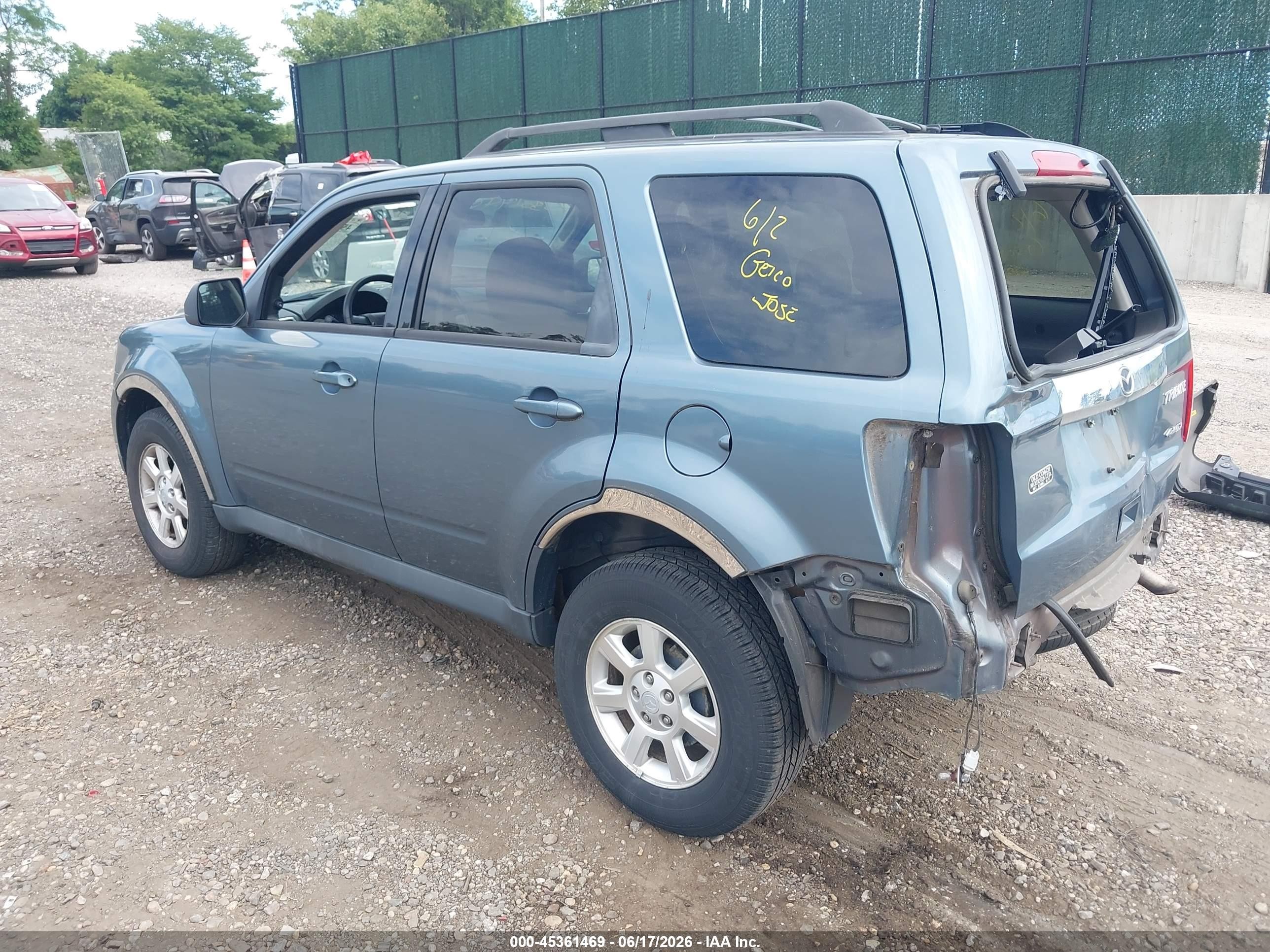 2011 Mazda Tribute I Touring Синий vin: 4F2CY9C78BKM00043