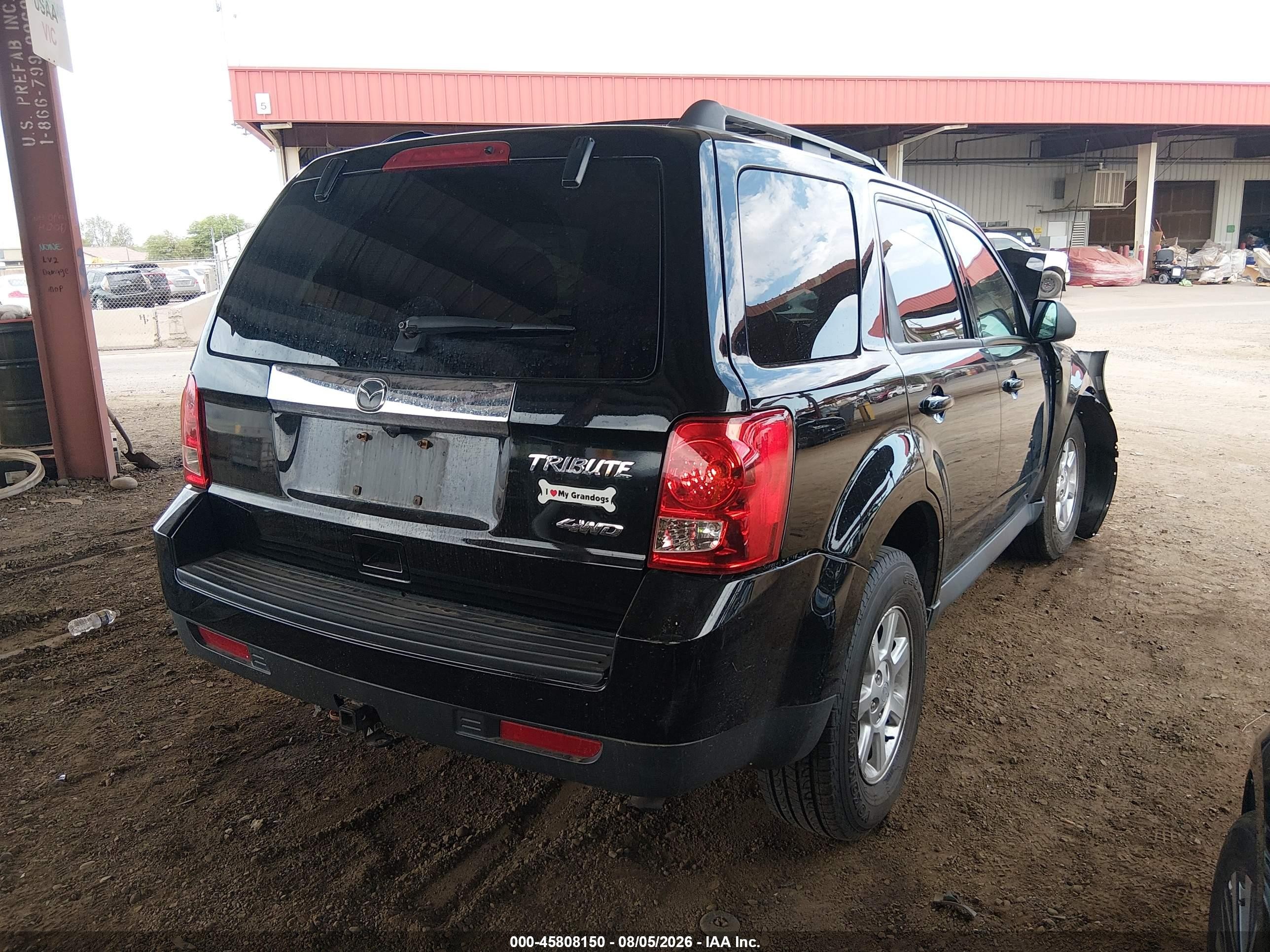 2010 Mazda Tribute S Grand Touring Black vin: 4F2CY9GG7AKM01404