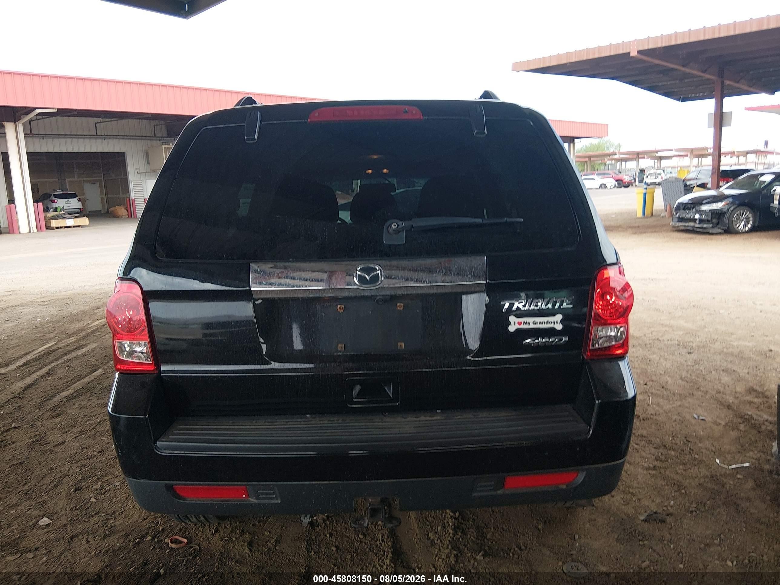 2010 Mazda Tribute S Grand Touring Black vin: 4F2CY9GG7AKM01404