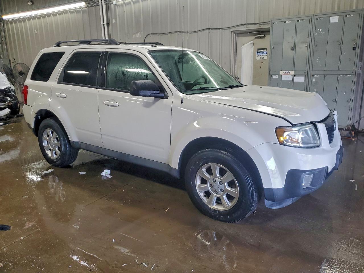 2011 Mazda Tribute S White vin: 4F2CY9GGXBKM01348