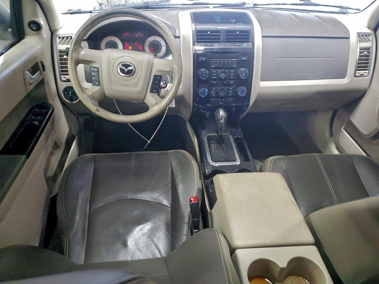 2011 Mazda Tribute S White vin: 4F2CY9GGXBKM01348