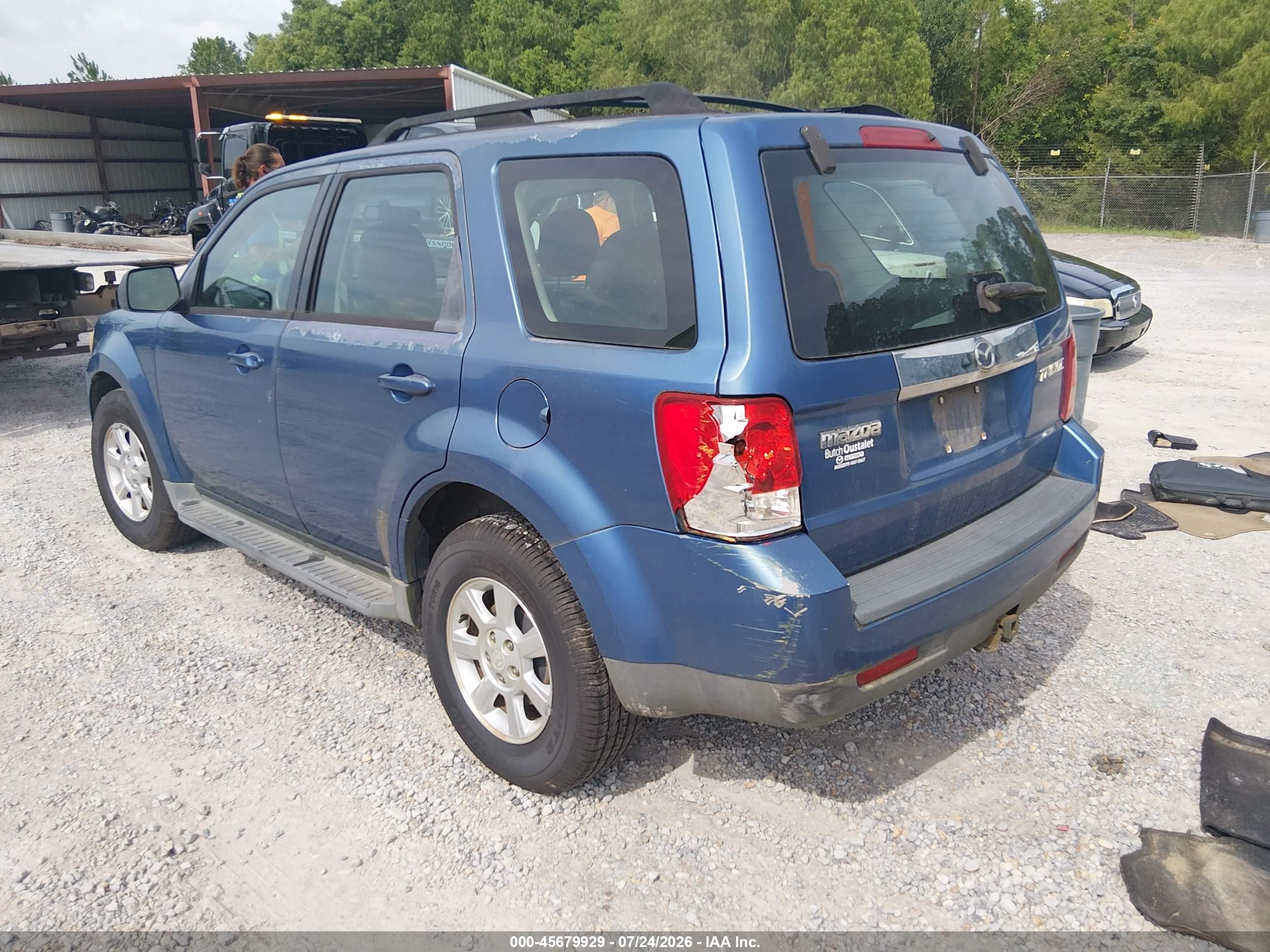 2009 Mazda Tribute I Sport Blue vin: 4F2CZ02749KM07642