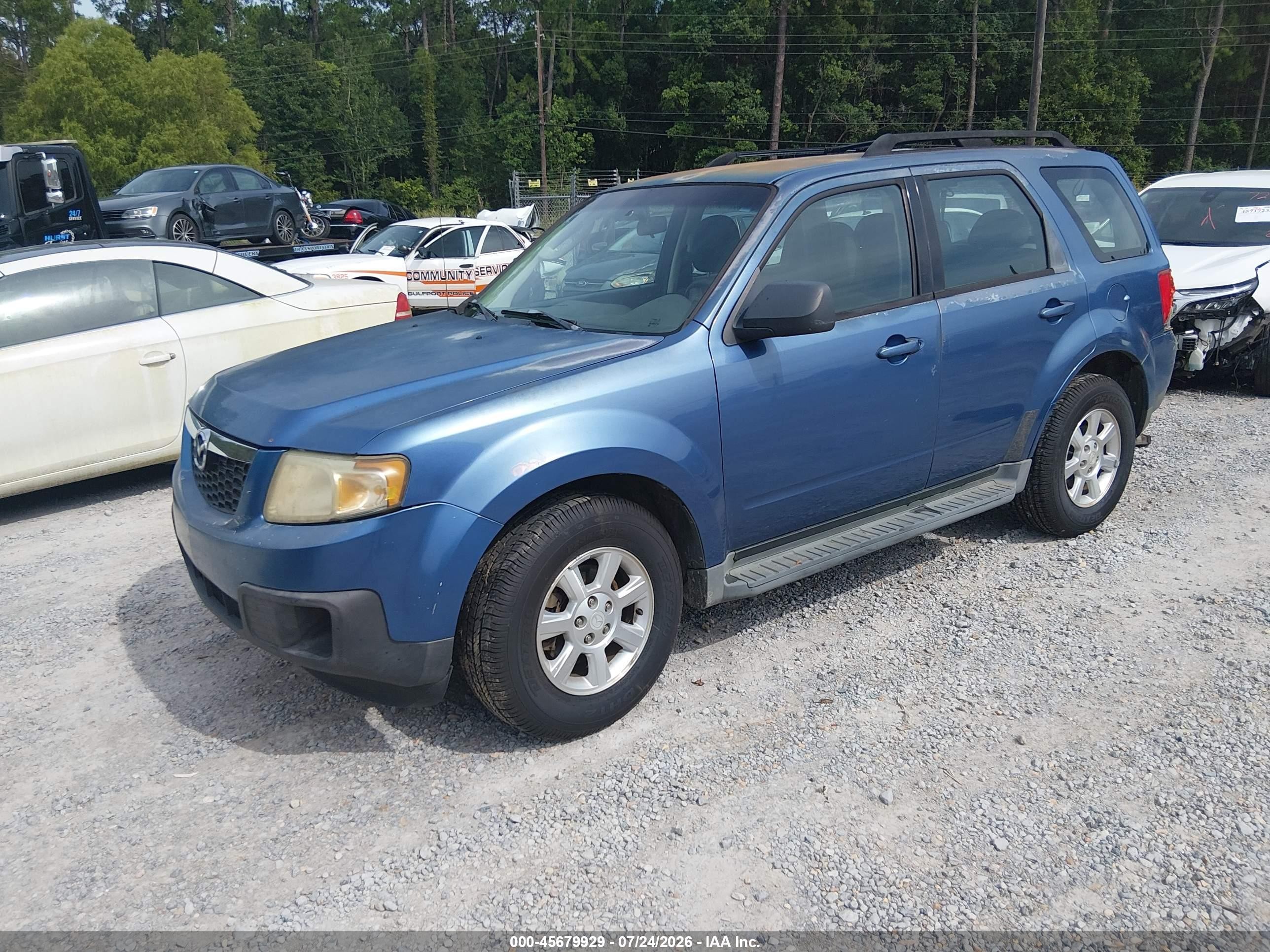 2009 Mazda Tribute I Sport Blue vin: 4F2CZ02749KM07642