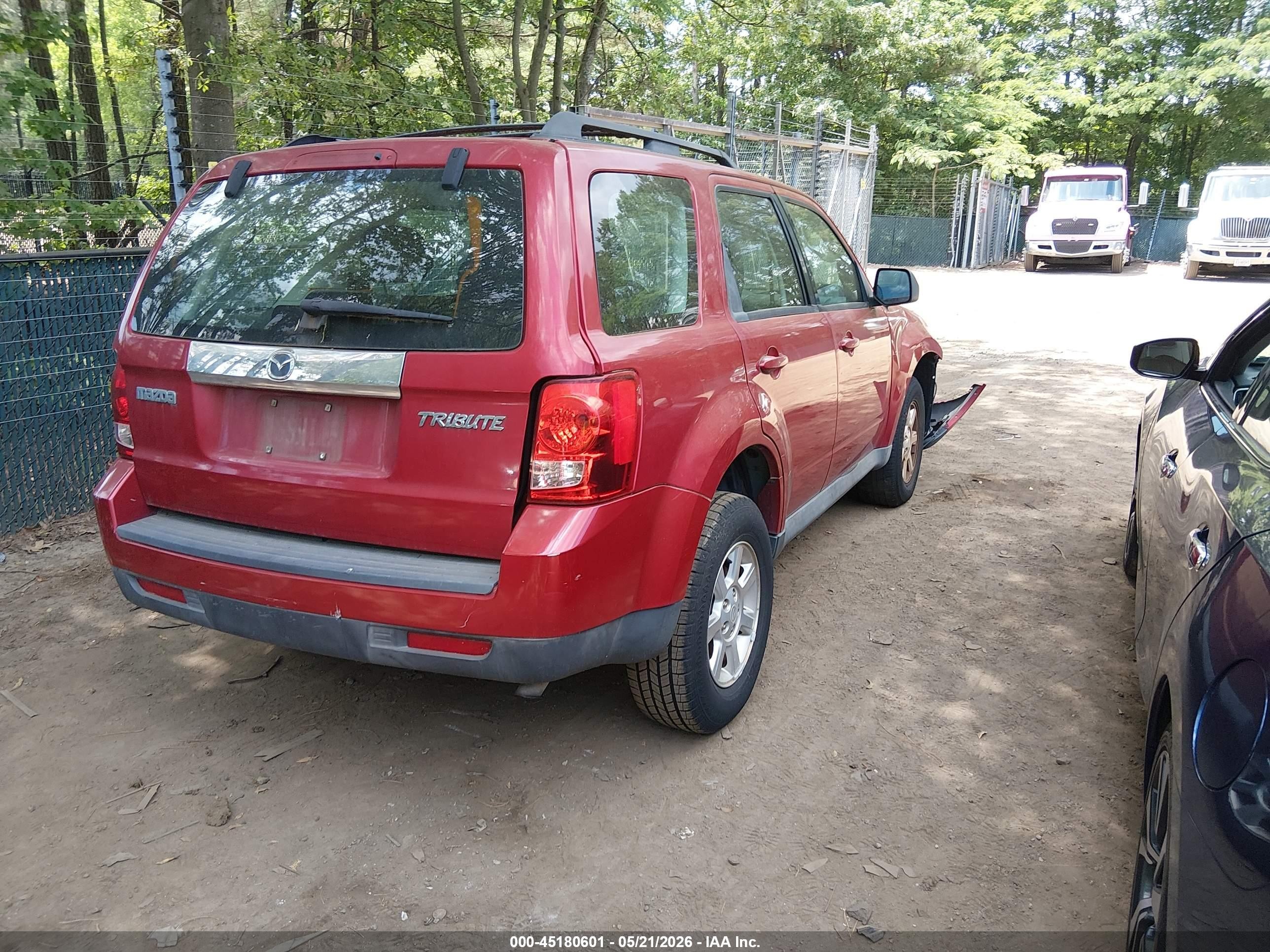 2009 Mazda Tribute I Sport Red vin: 4F2CZ02779KM08896