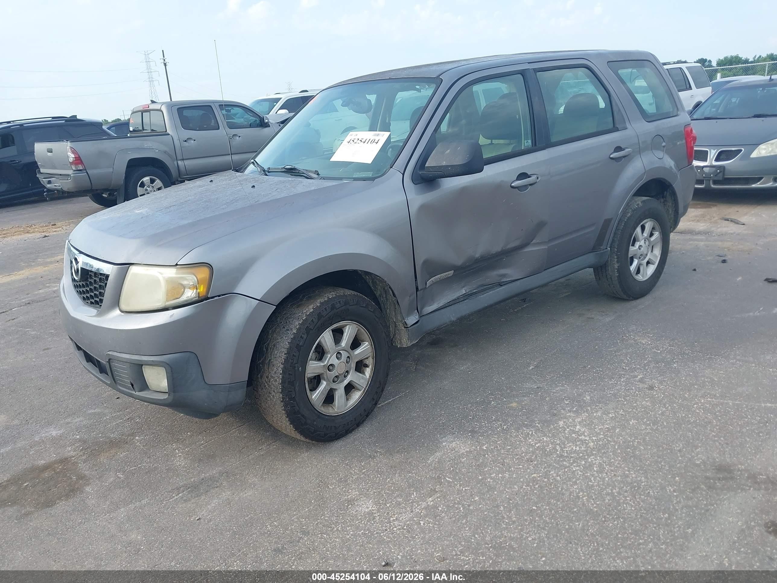 2008 Mazda Tribute I Sport Серый vin: 4F2CZ02Z08KM06083