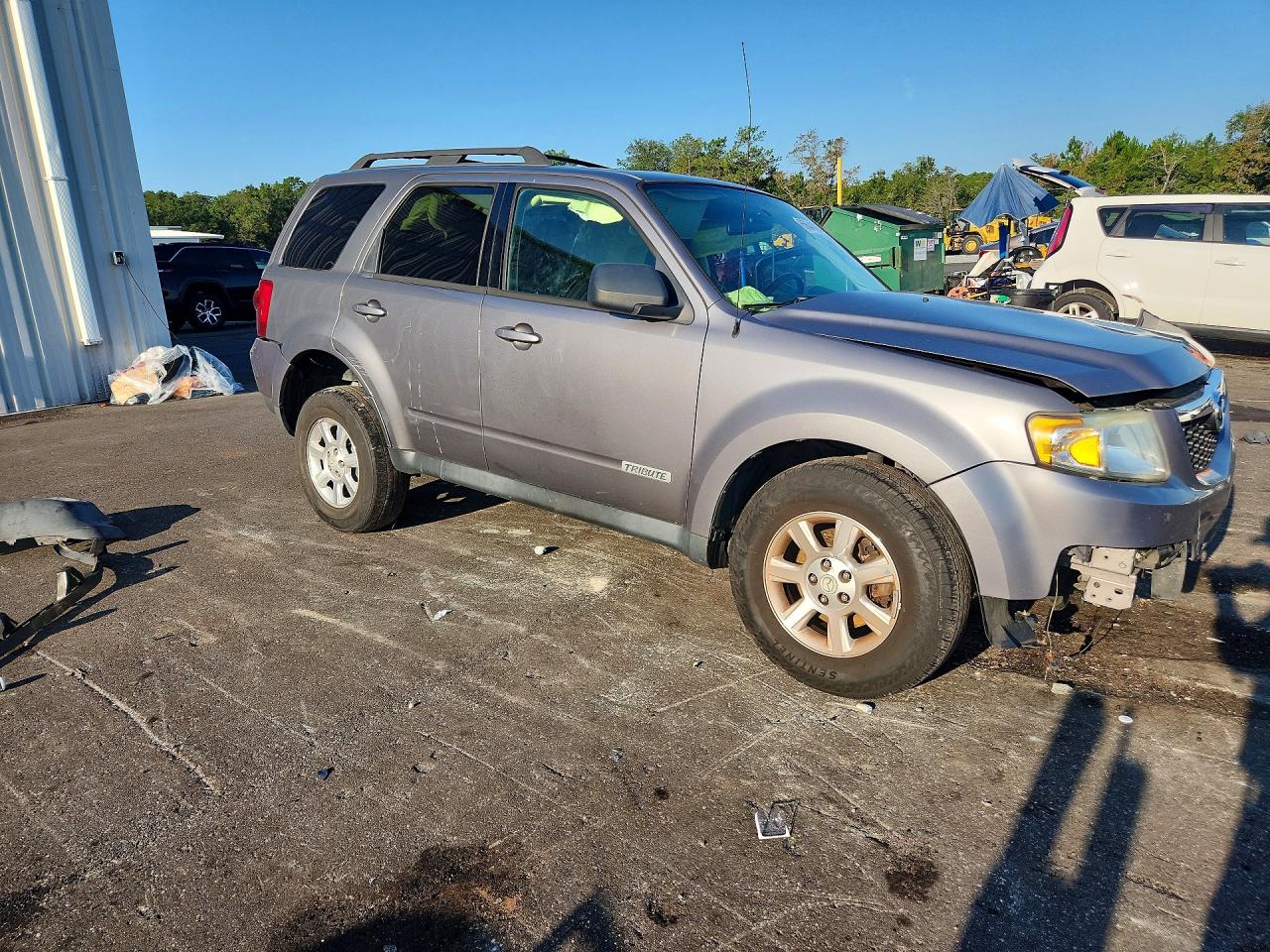 2008 Mazda Tribute I Silver vin: 4F2CZ02Z08KM20663