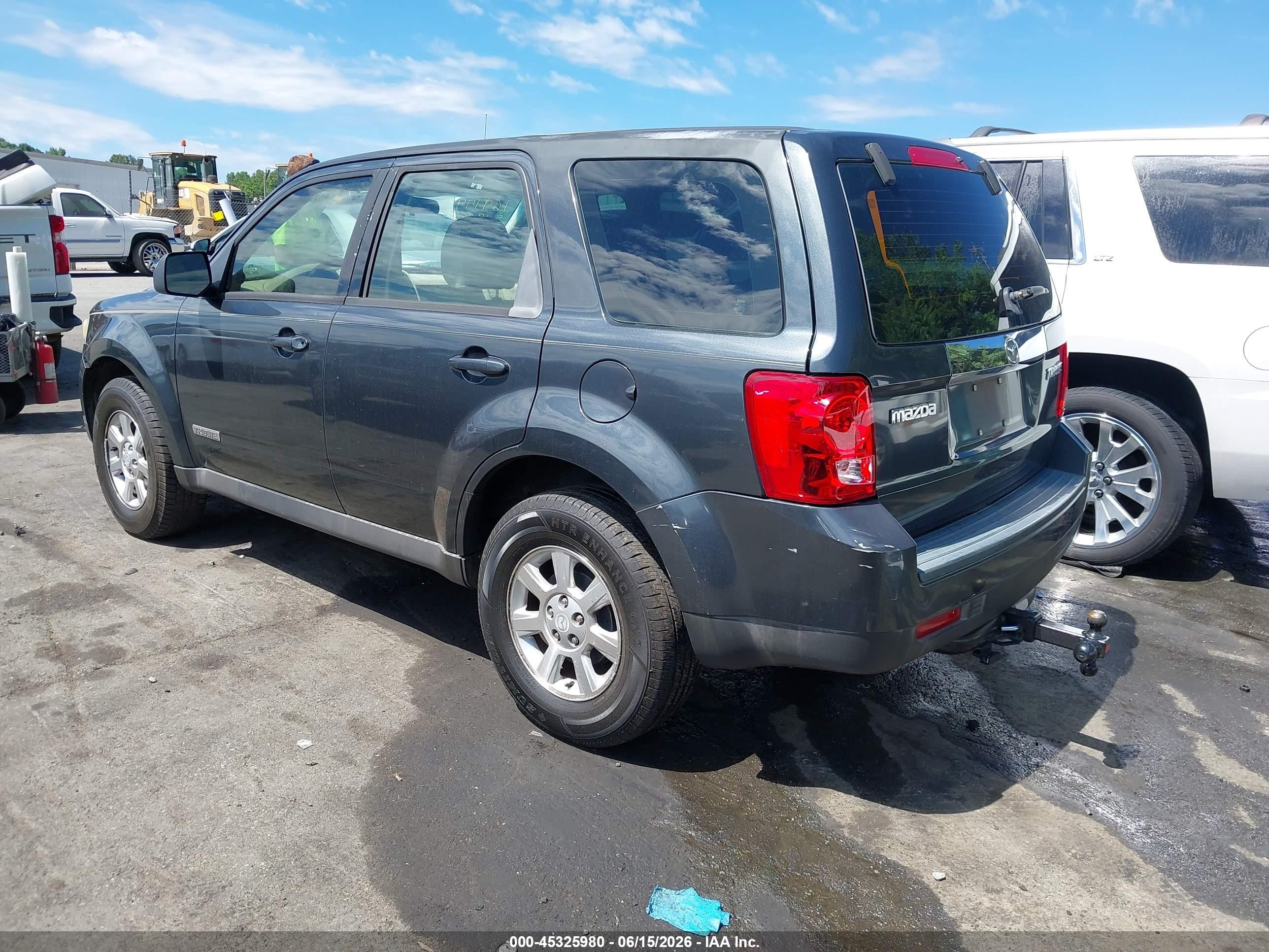 2008 Mazda Tribute I Sport Gray vin: 4F2CZ02Z18KM02639