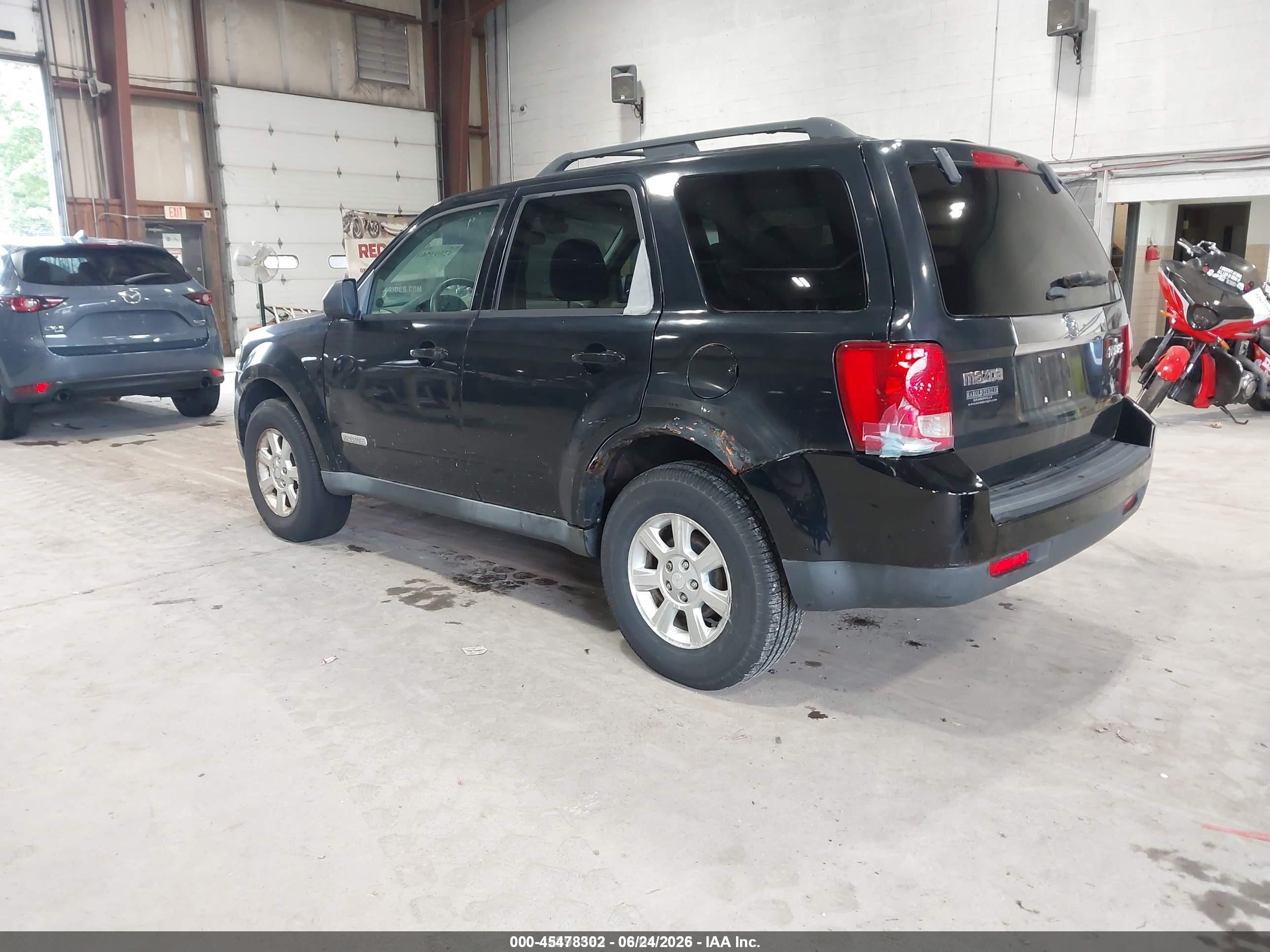 2008 Mazda Tribute I Touring Черный vin: 4F2CZ02Z28KM11219
