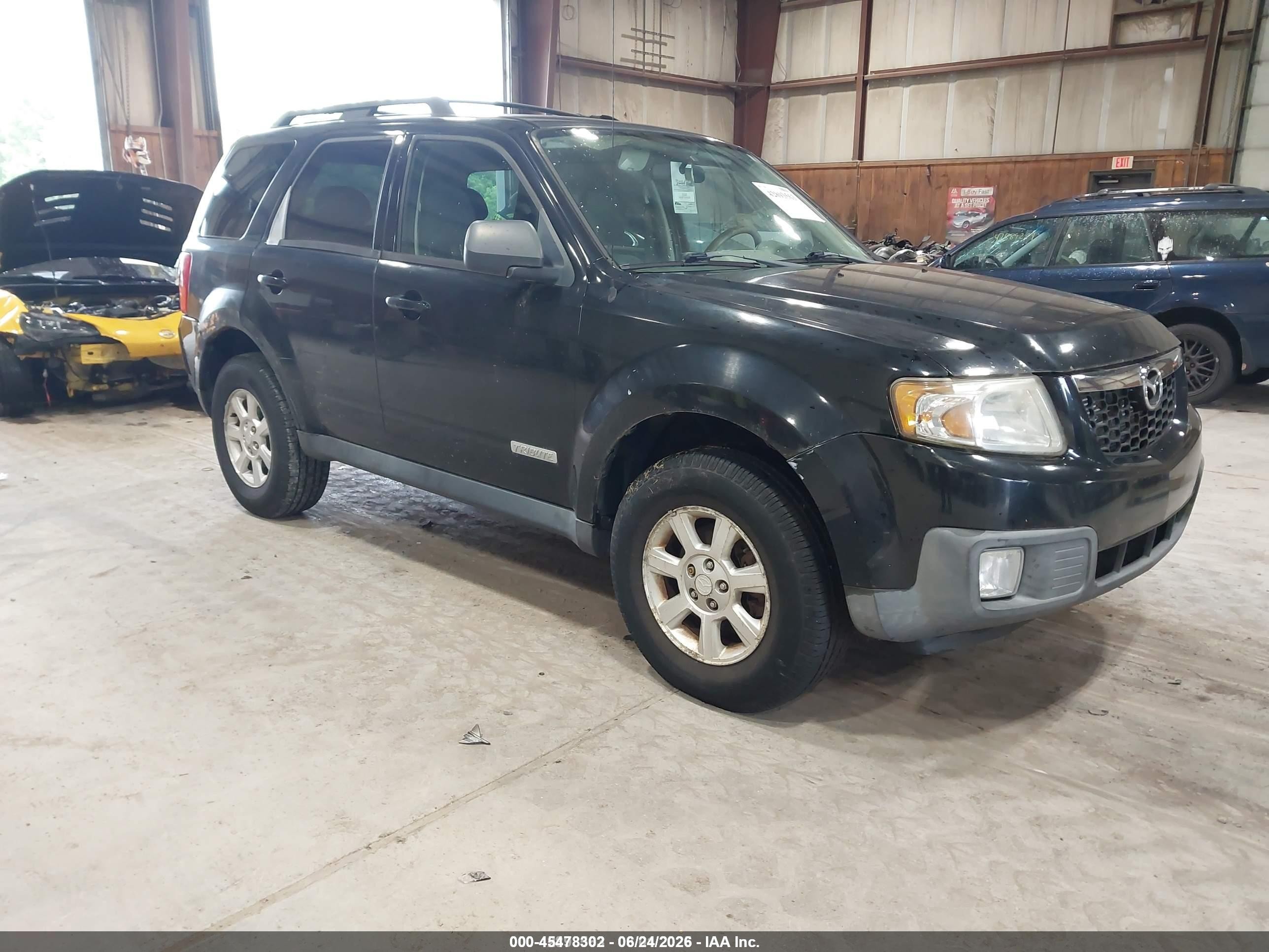 2008 Mazda Tribute I Touring Черный vin: 4F2CZ02Z28KM11219