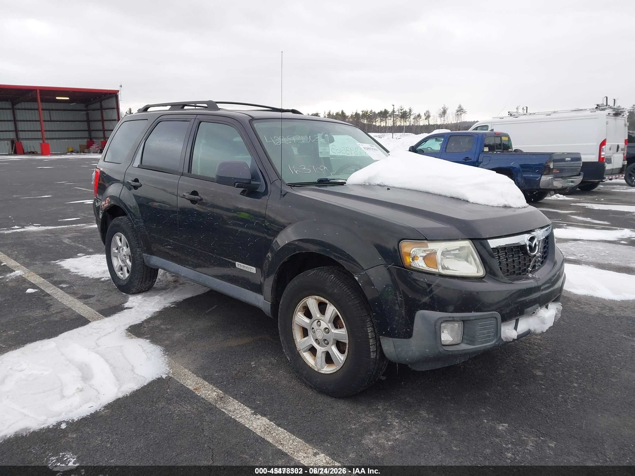 2008 Mazda Tribute I Touring Черный vin: 4F2CZ02Z28KM11219