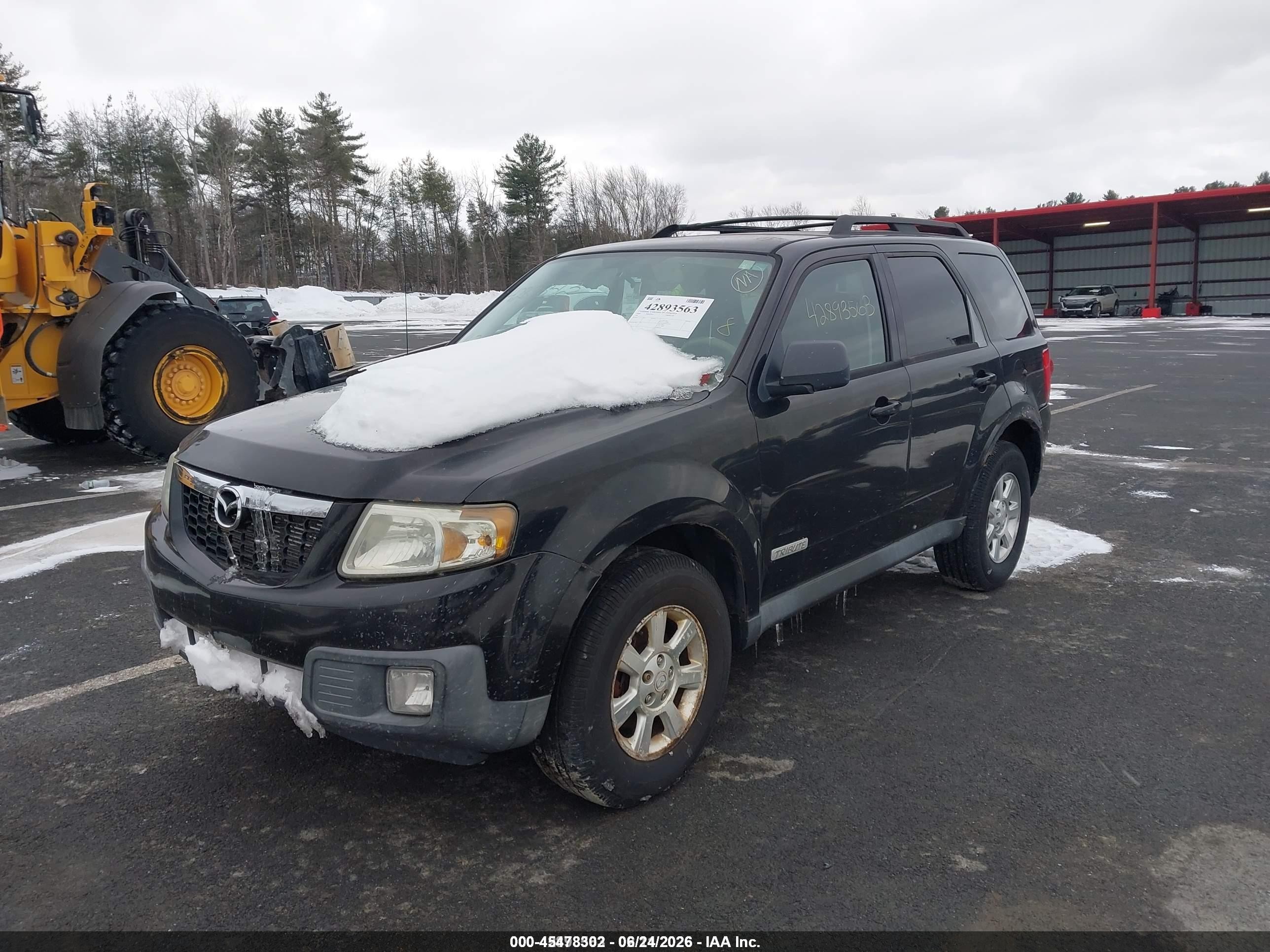 2008 Mazda Tribute I Touring Черный vin: 4F2CZ02Z28KM11219
