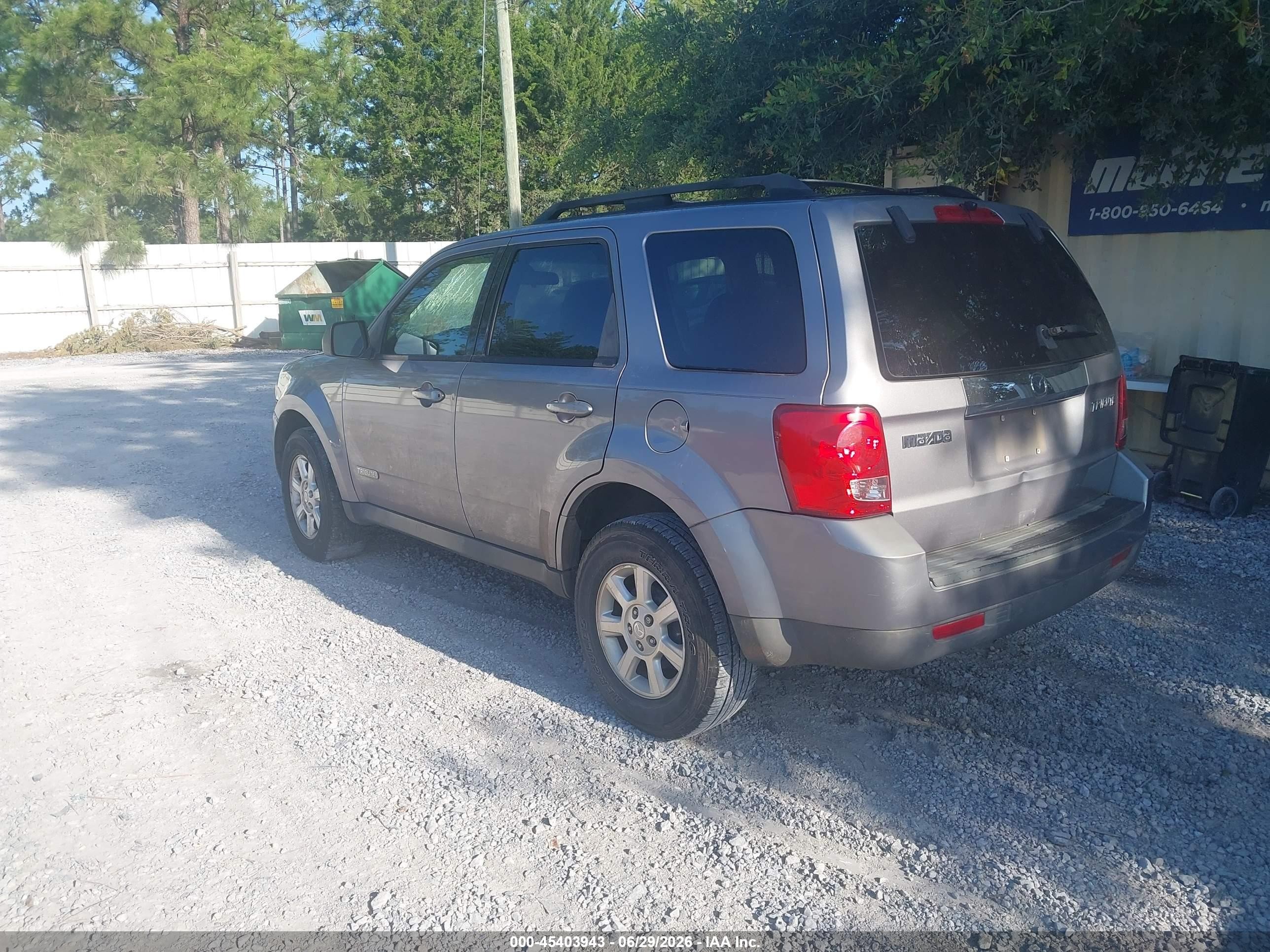 2008 Mazda Tribute I Touring Silver vin: 4F2CZ02Z28KM22558