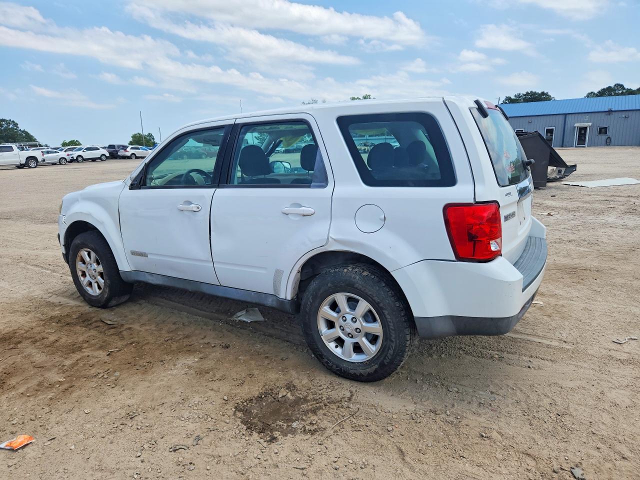 2008 Mazda Tribute I White vin: 4F2CZ02Z38KM08281