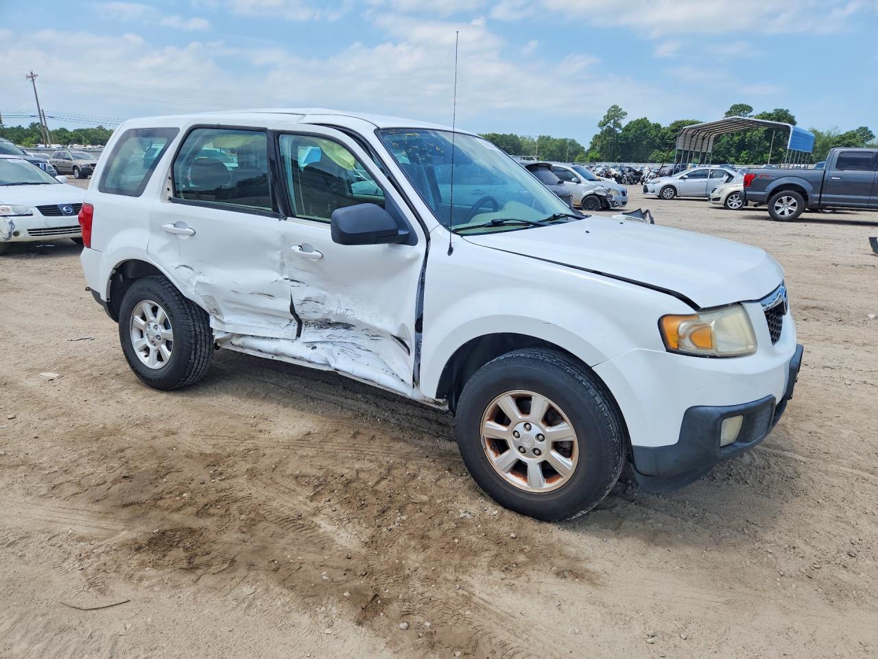 2008 Mazda Tribute I White vin: 4F2CZ02Z38KM08281