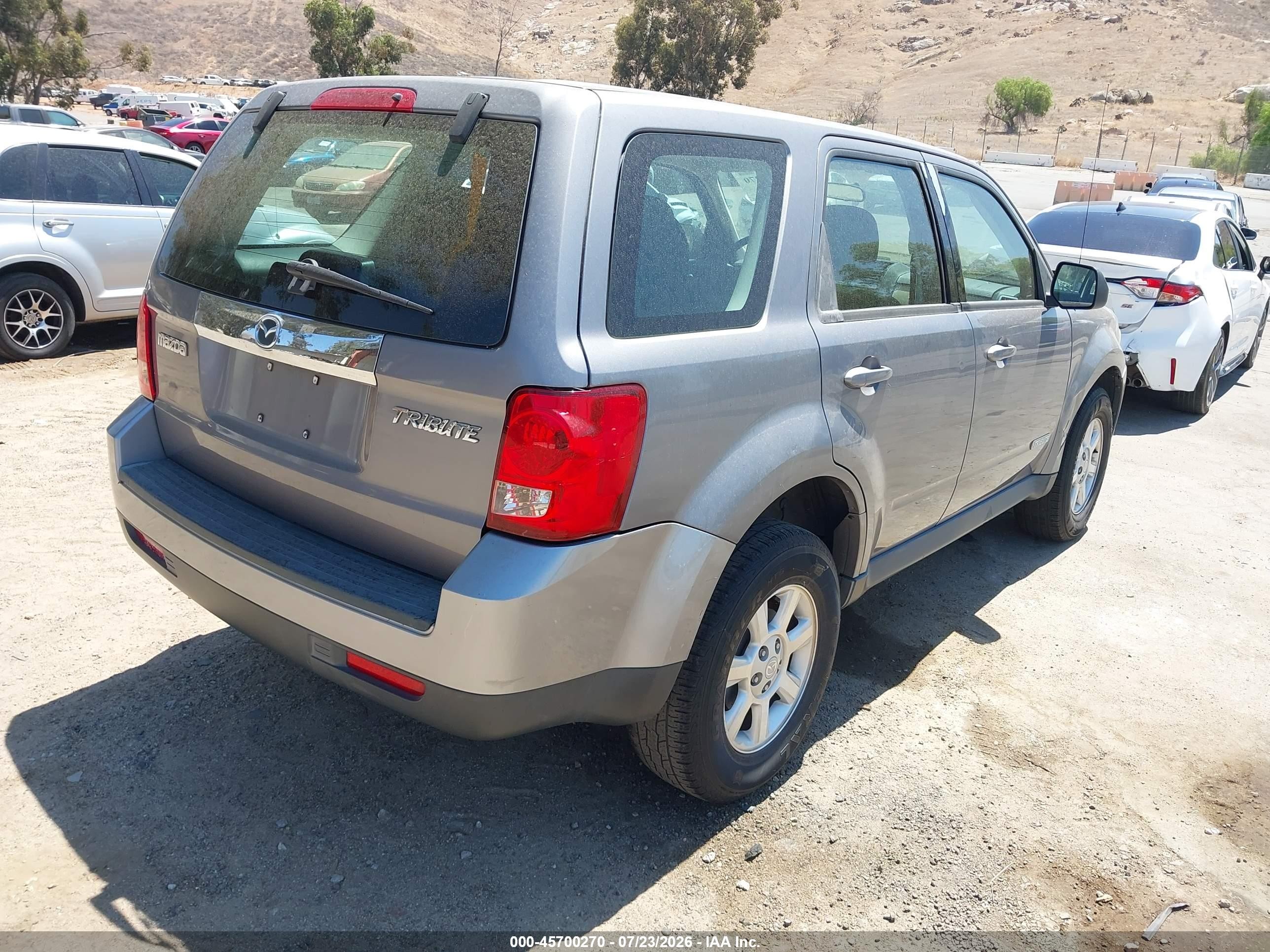 2008 Mazda Tribute I Sport Gray vin: 4F2CZ02Z58KM02692