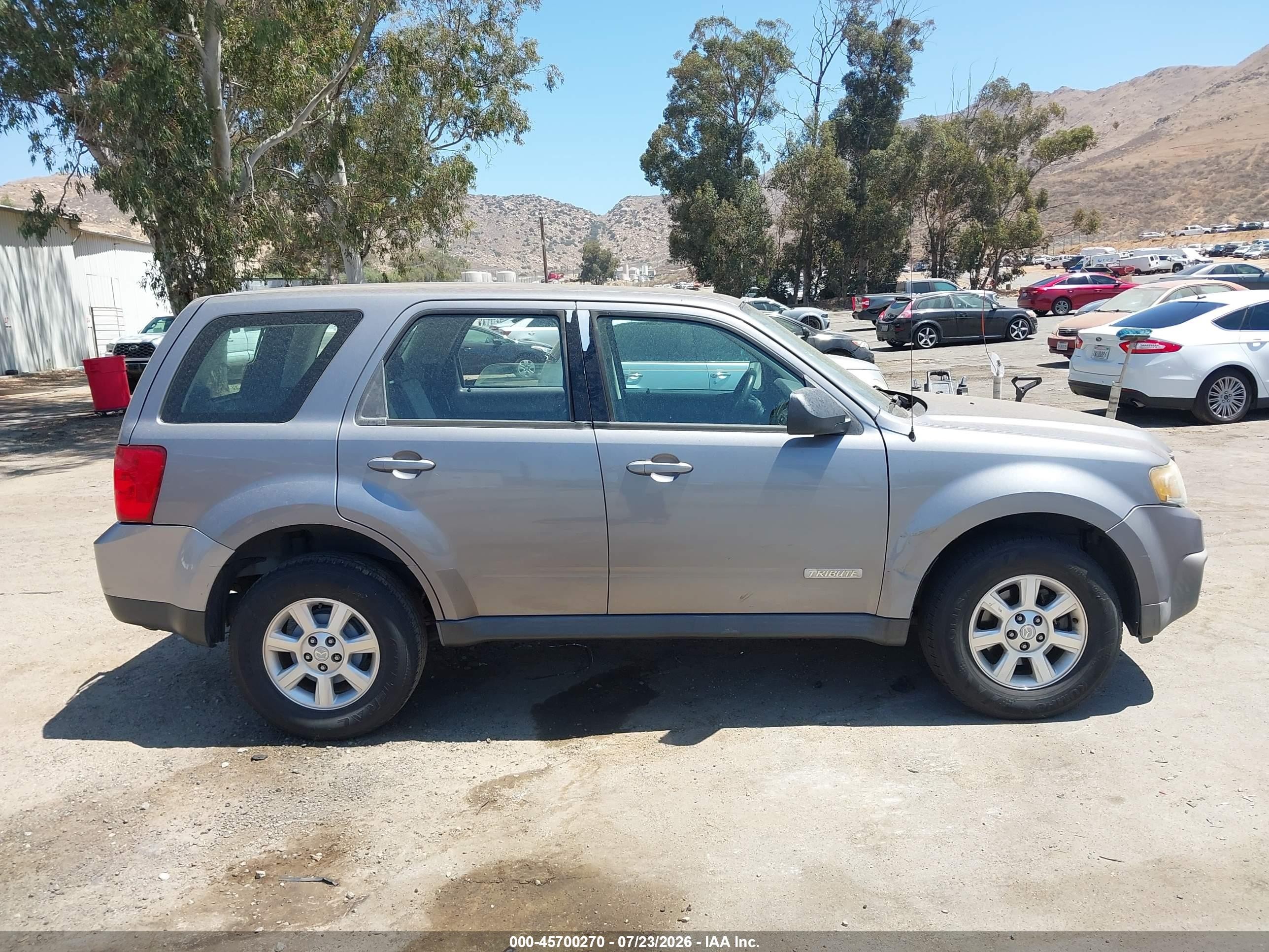 2008 Mazda Tribute I Sport Gray vin: 4F2CZ02Z58KM02692