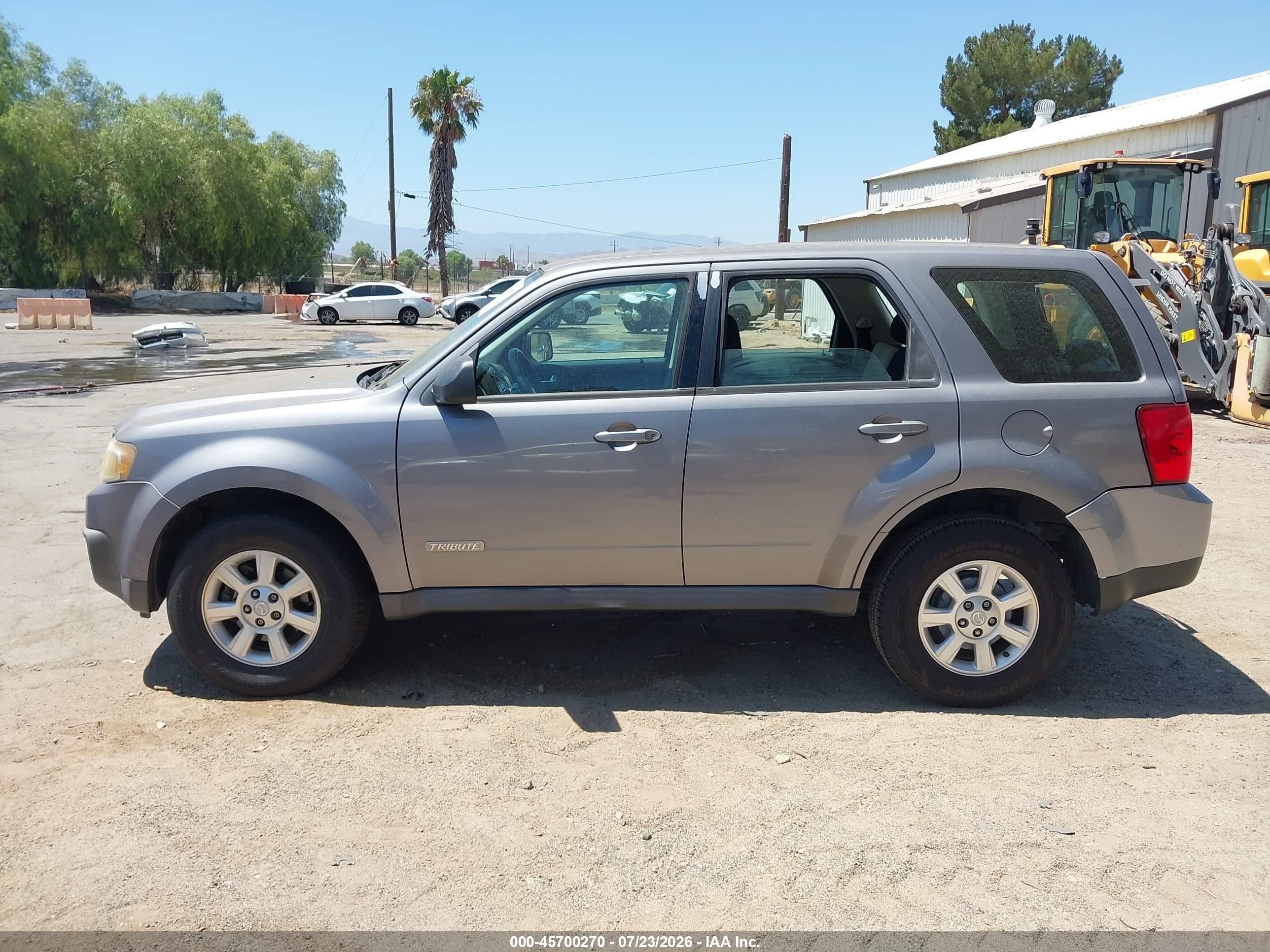 2008 Mazda Tribute I Sport Gray vin: 4F2CZ02Z58KM02692