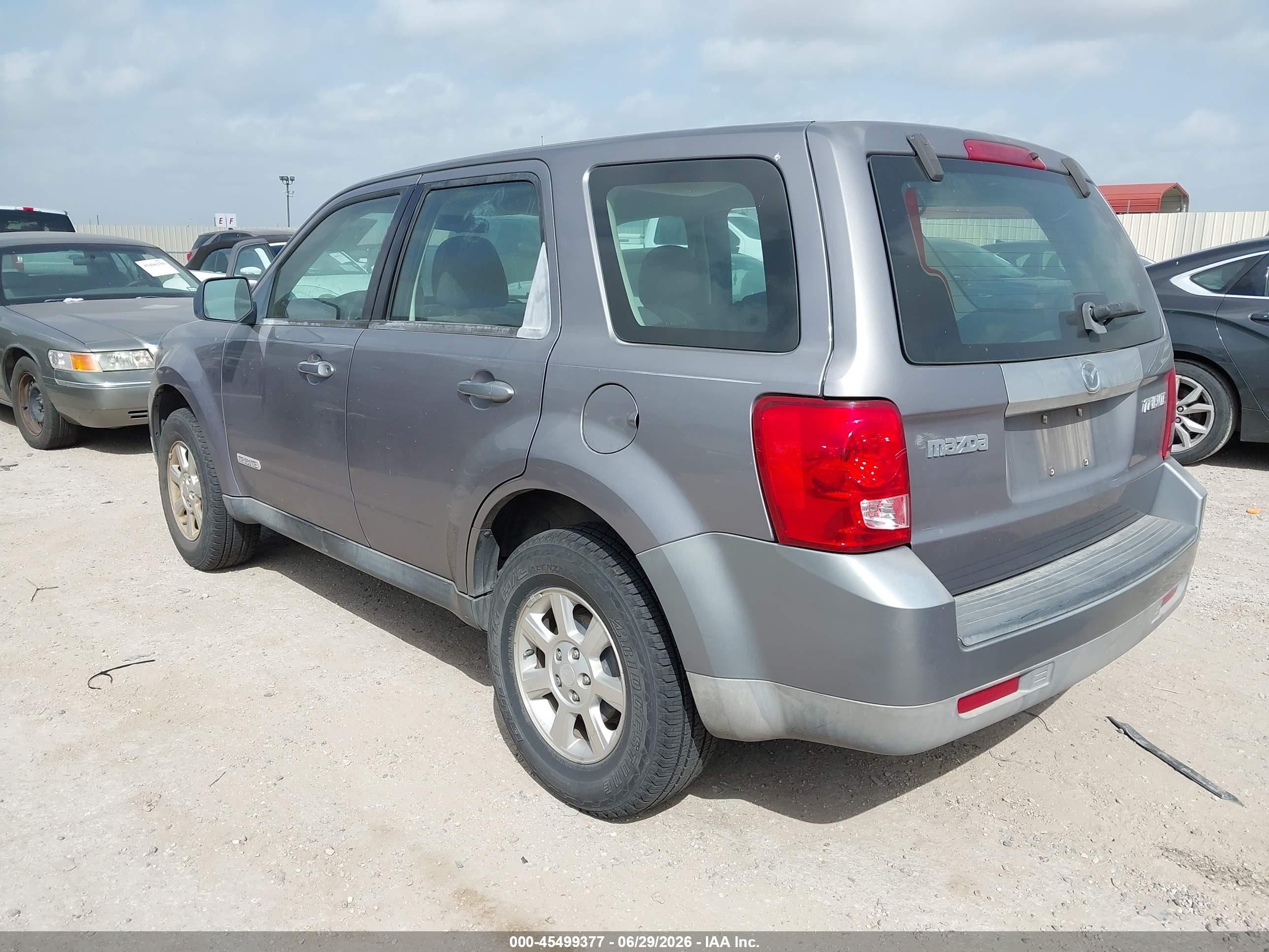 2008 Mazda Tribute I Sport Gray vin: 4F2CZ02Z58KM26510