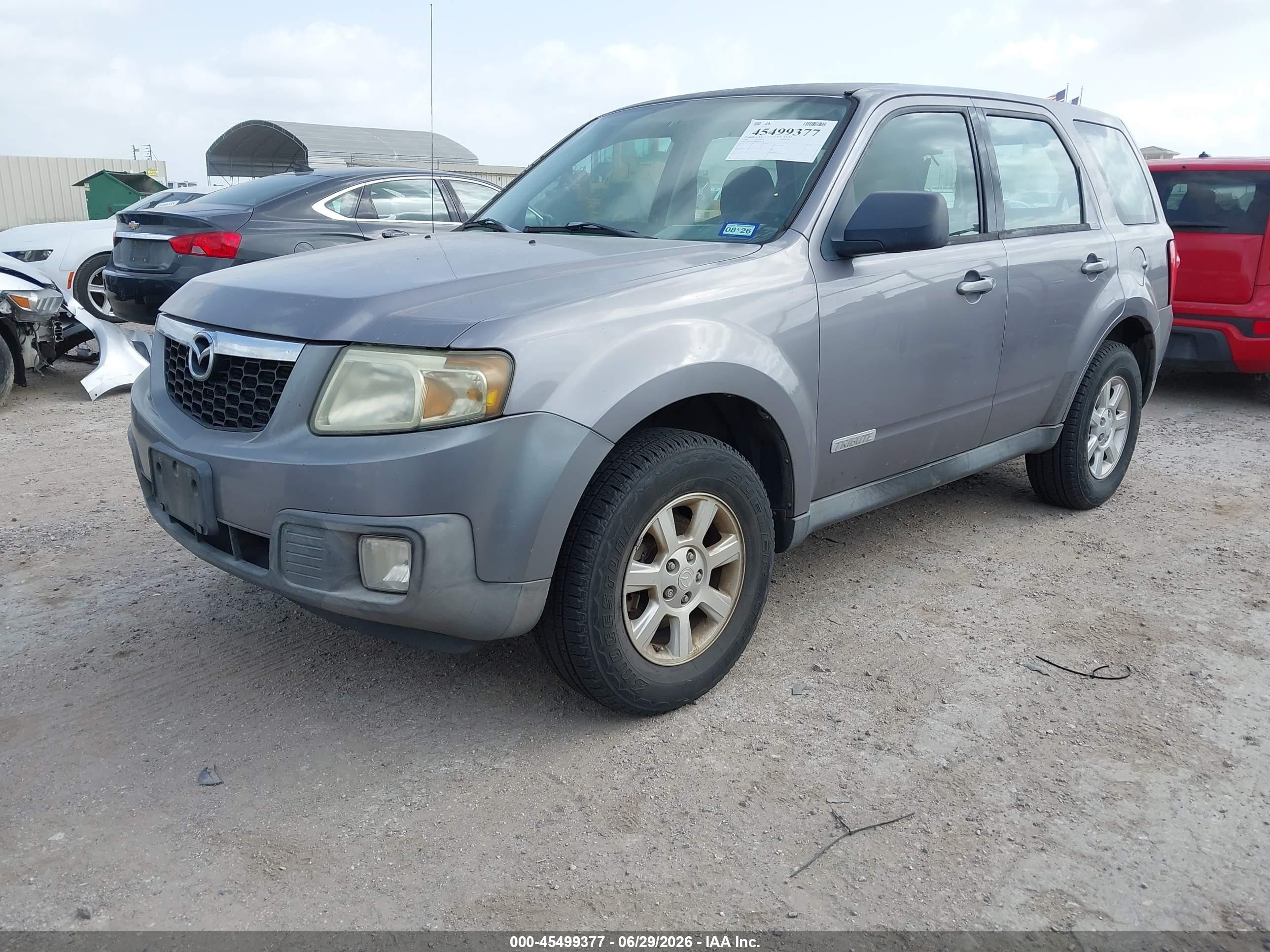 2008 Mazda Tribute I Sport Gray vin: 4F2CZ02Z58KM26510