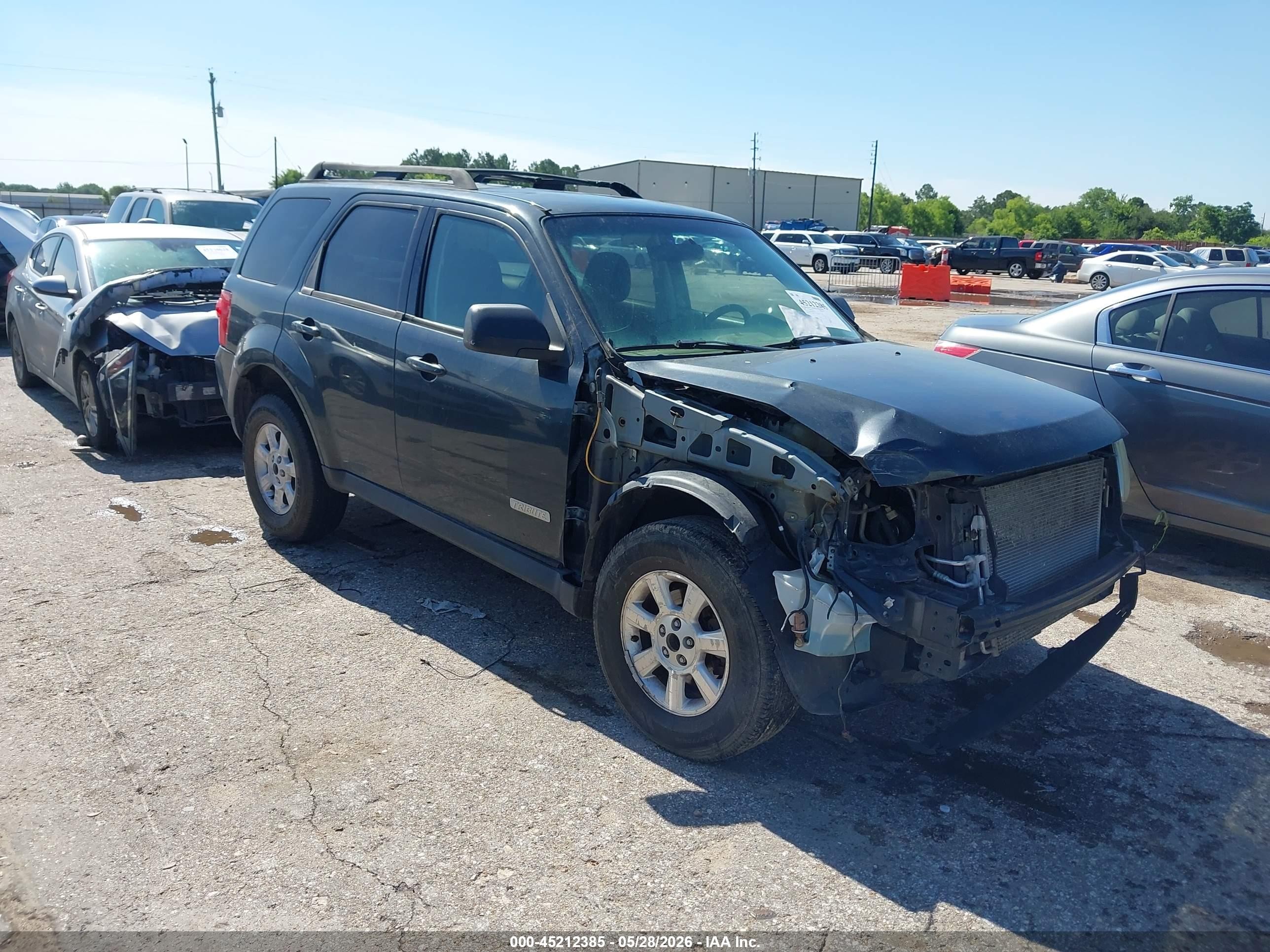 2008 Mazda Tribute I Touring Dark Blue vin: 4F2CZ02Z68KM18528