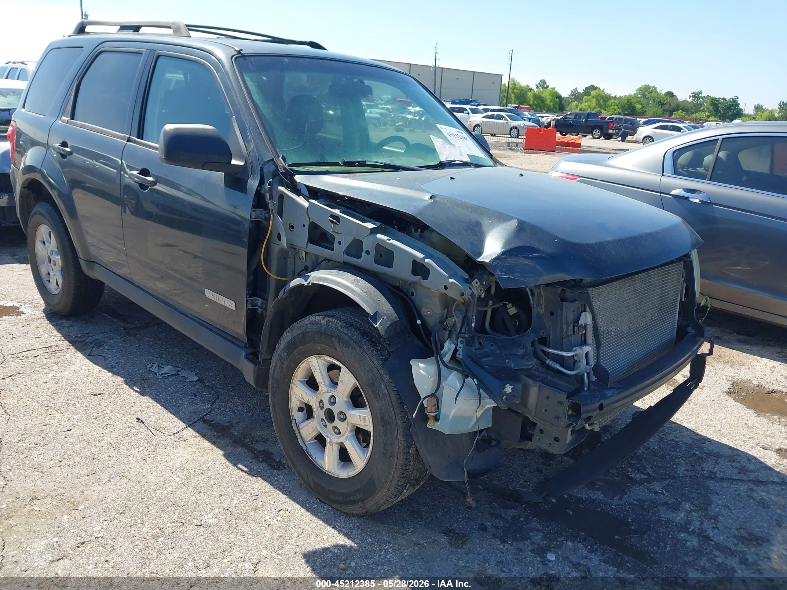 2008 Mazda Tribute I Touring Dark Blue vin: 4F2CZ02Z68KM18528