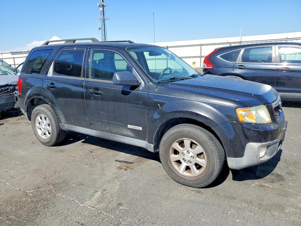 2008 Mazda Tribute I Black vin: 4F2CZ02Z88KM15632