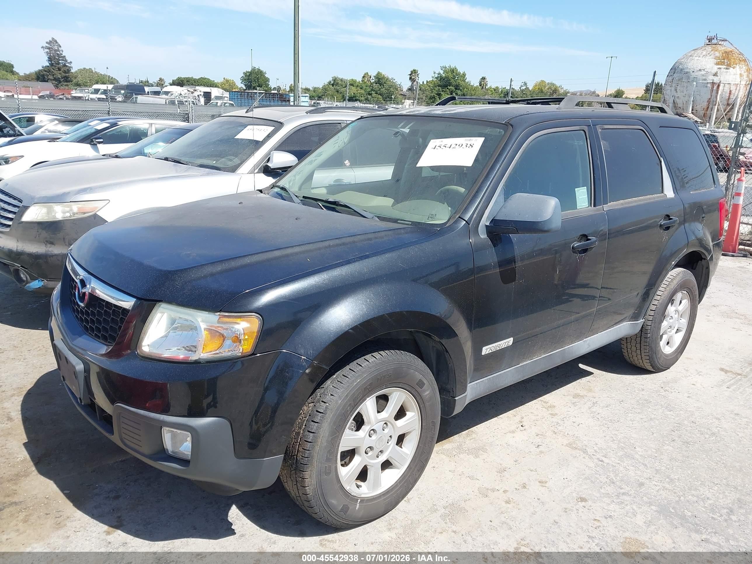 2008 Mazda Tribute I Touring Черный vin: 4F2CZ02Z98KM12593