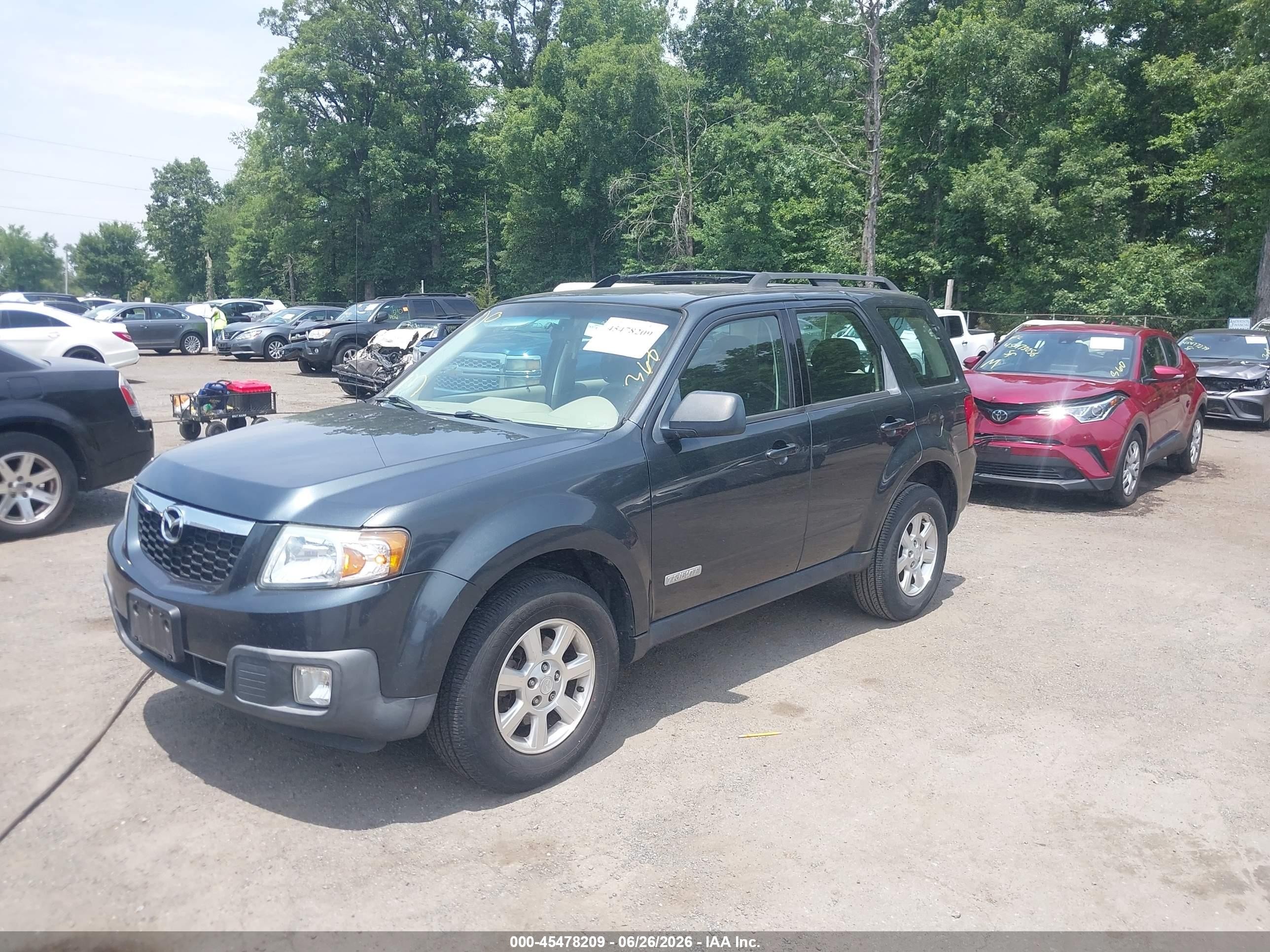 2008 Mazda Tribute I Sport Синий vin: 4F2CZ02Z98KM23478