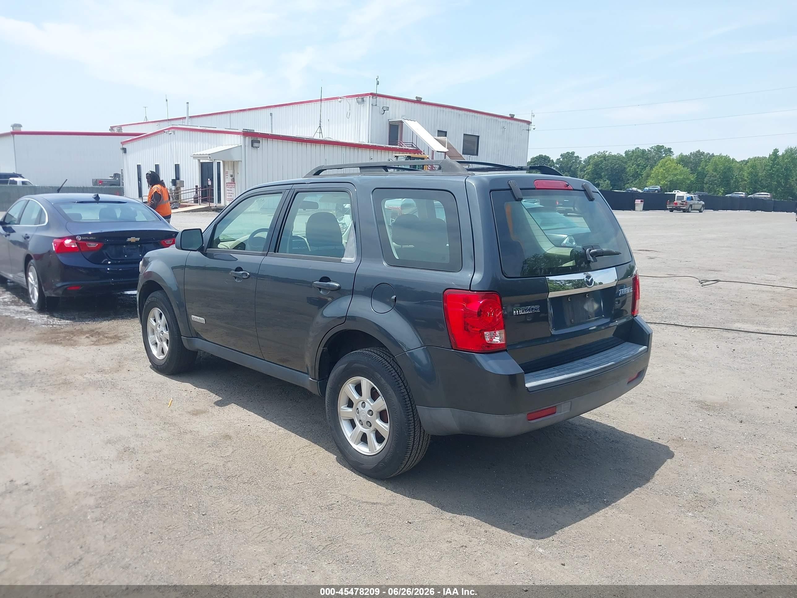 2008 Mazda Tribute I Sport Синий vin: 4F2CZ02Z98KM23478