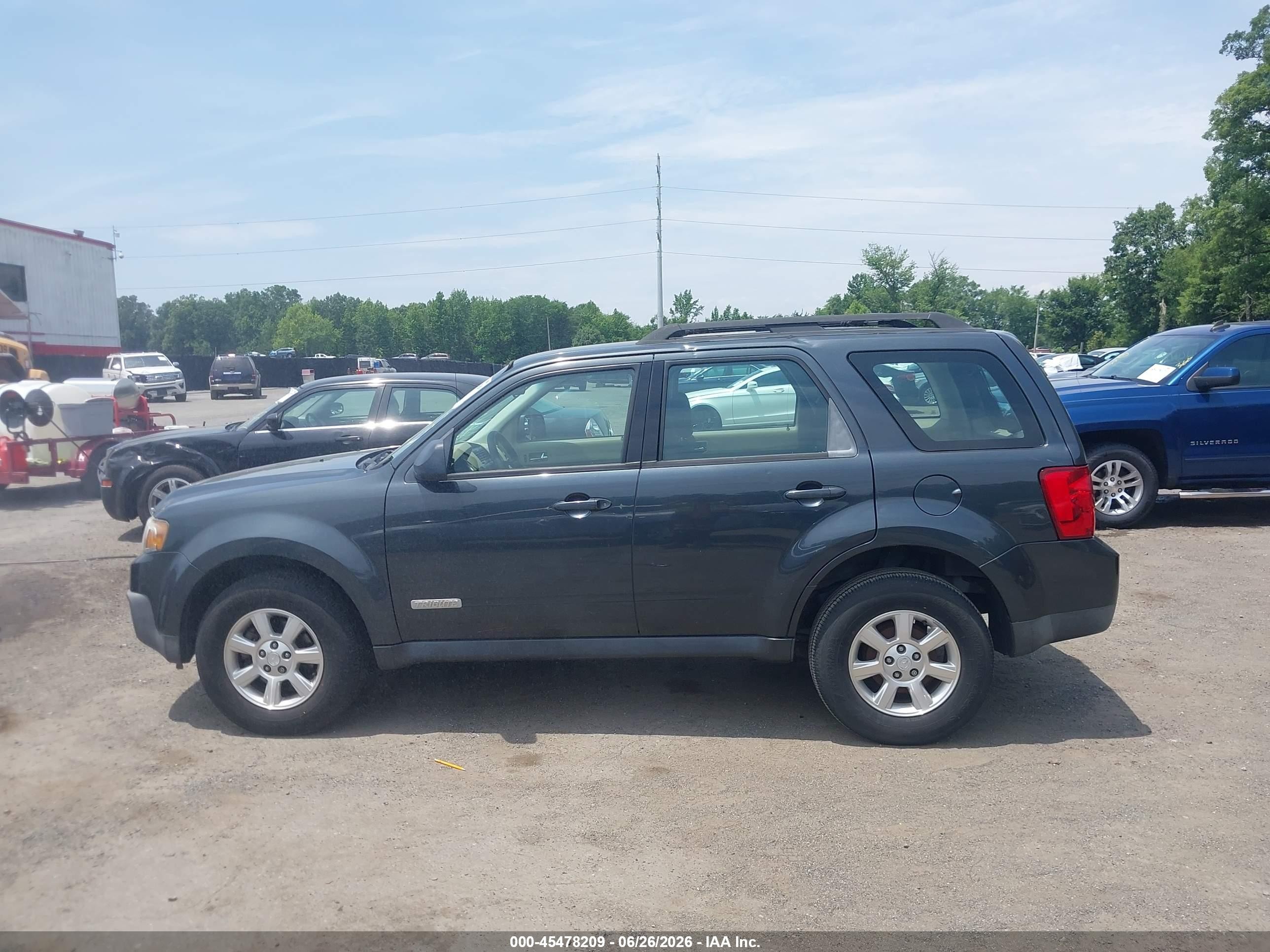 2008 Mazda Tribute I Sport Синий vin: 4F2CZ02Z98KM23478