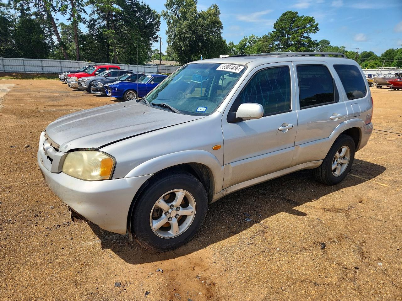 2005 Mazda Tribute S Silver vin: 4F2CZ04115KM12493