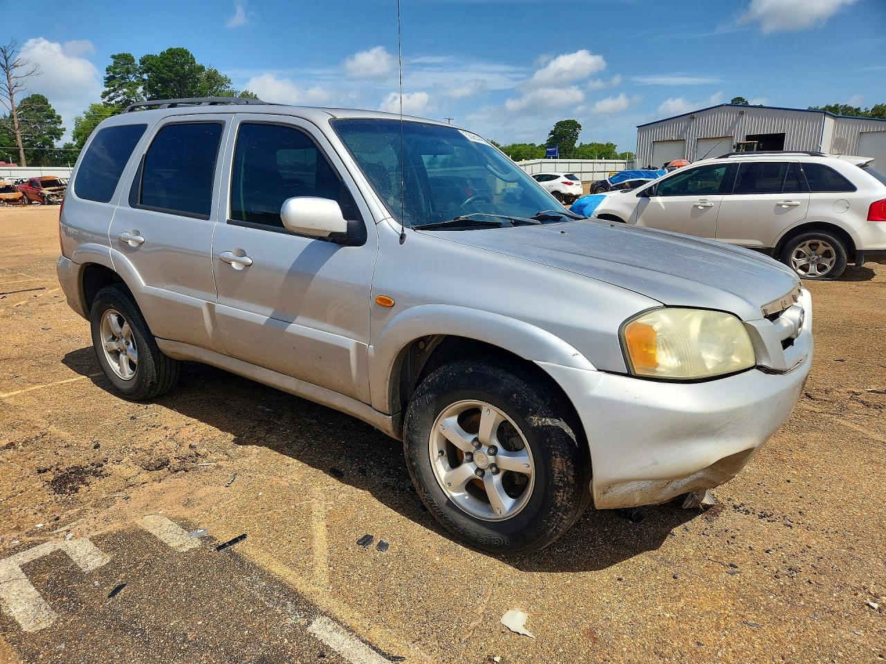 2005 Mazda Tribute S Silver vin: 4F2CZ04115KM12493