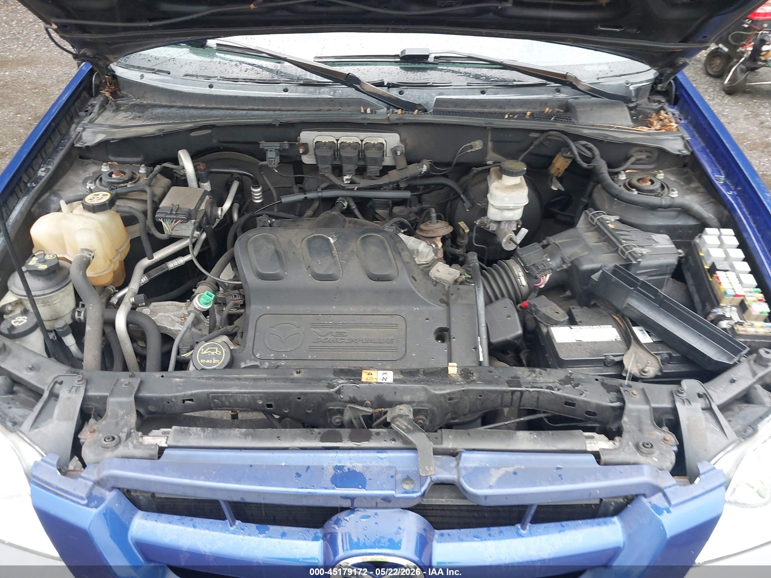2005 Mazda Tribute S Dark Blue vin: 4F2CZ04115KM48779