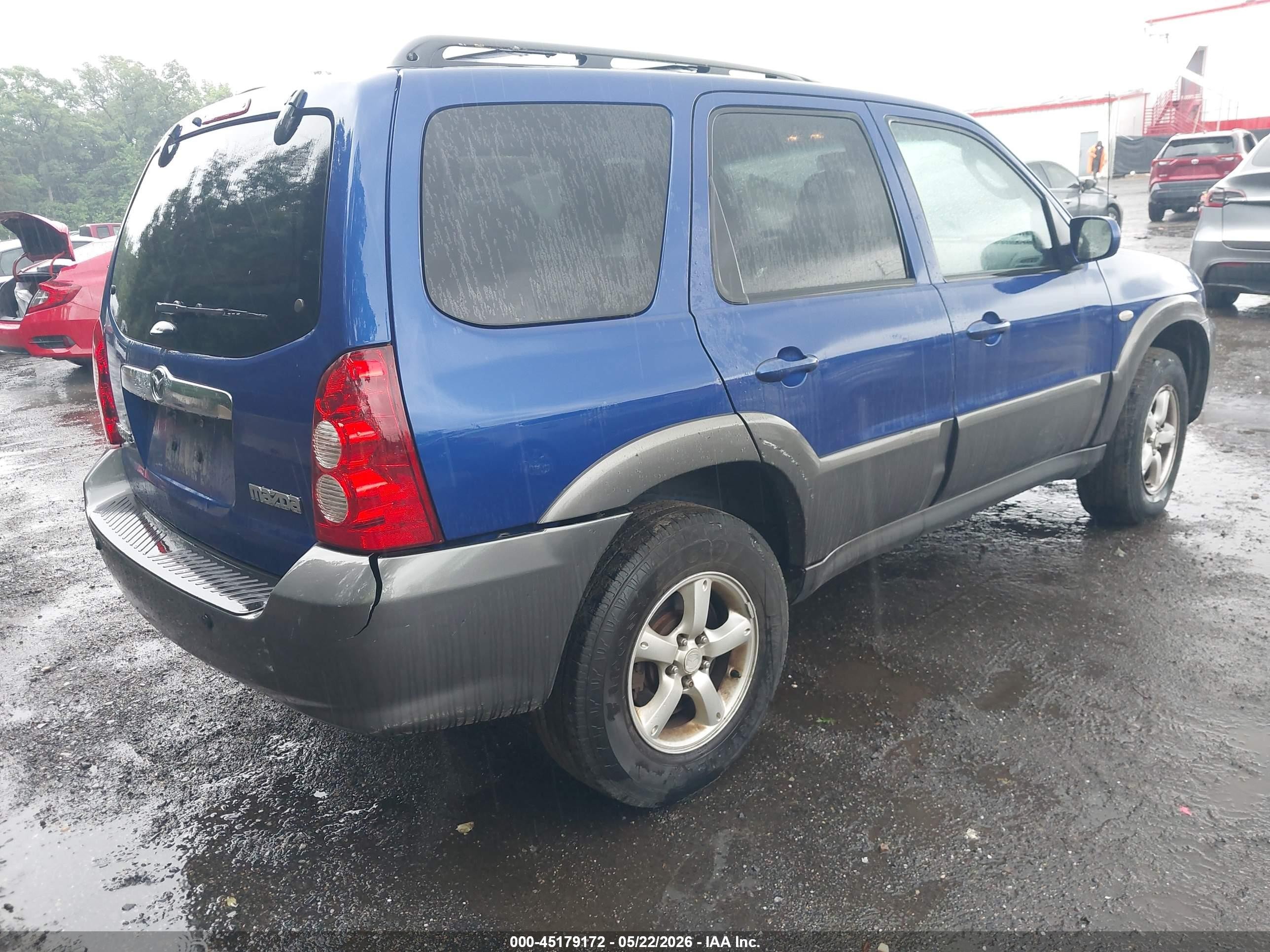 2005 Mazda Tribute S Dark Blue vin: 4F2CZ04115KM48779