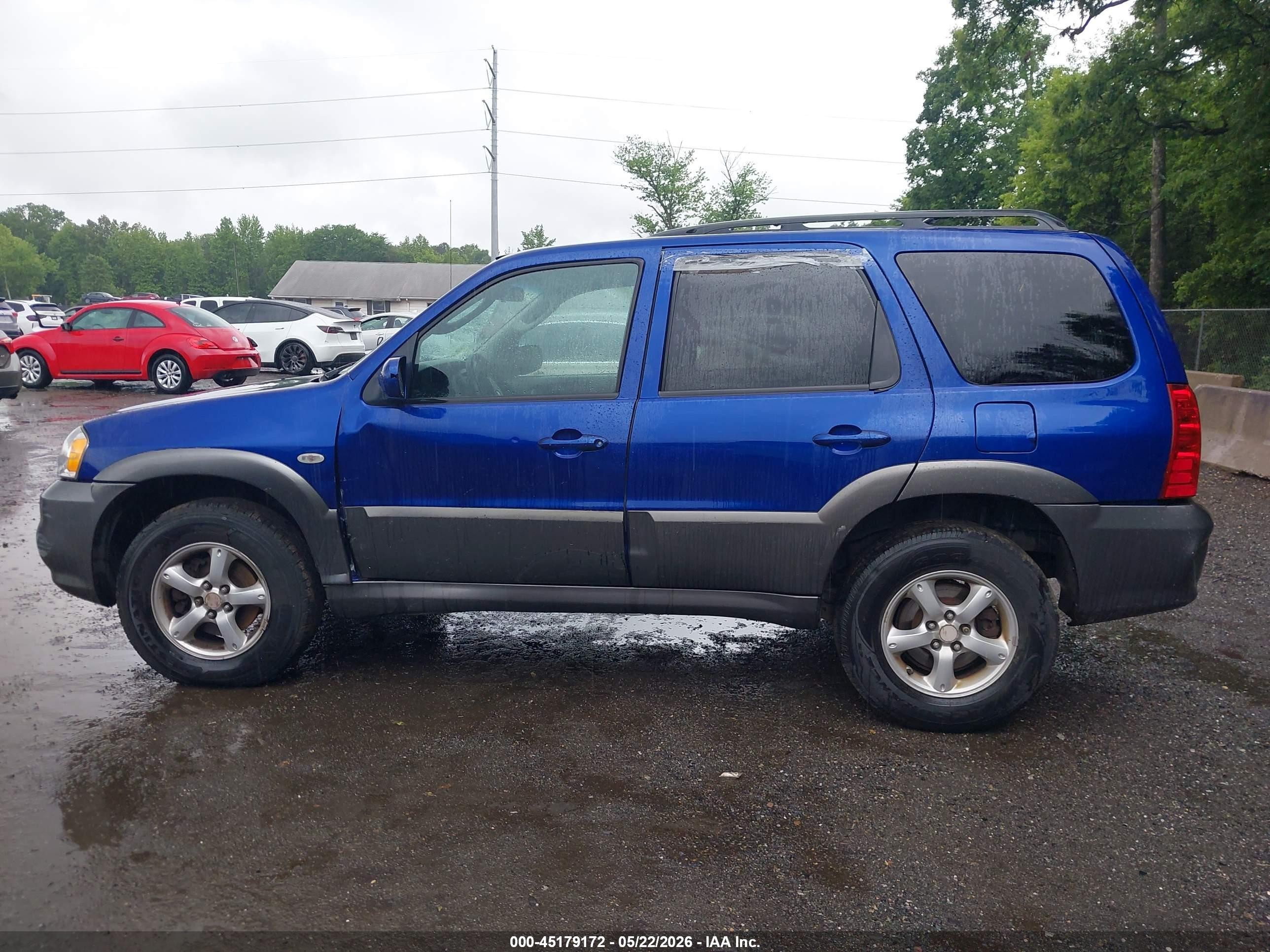2005 Mazda Tribute S Dark Blue vin: 4F2CZ04115KM48779