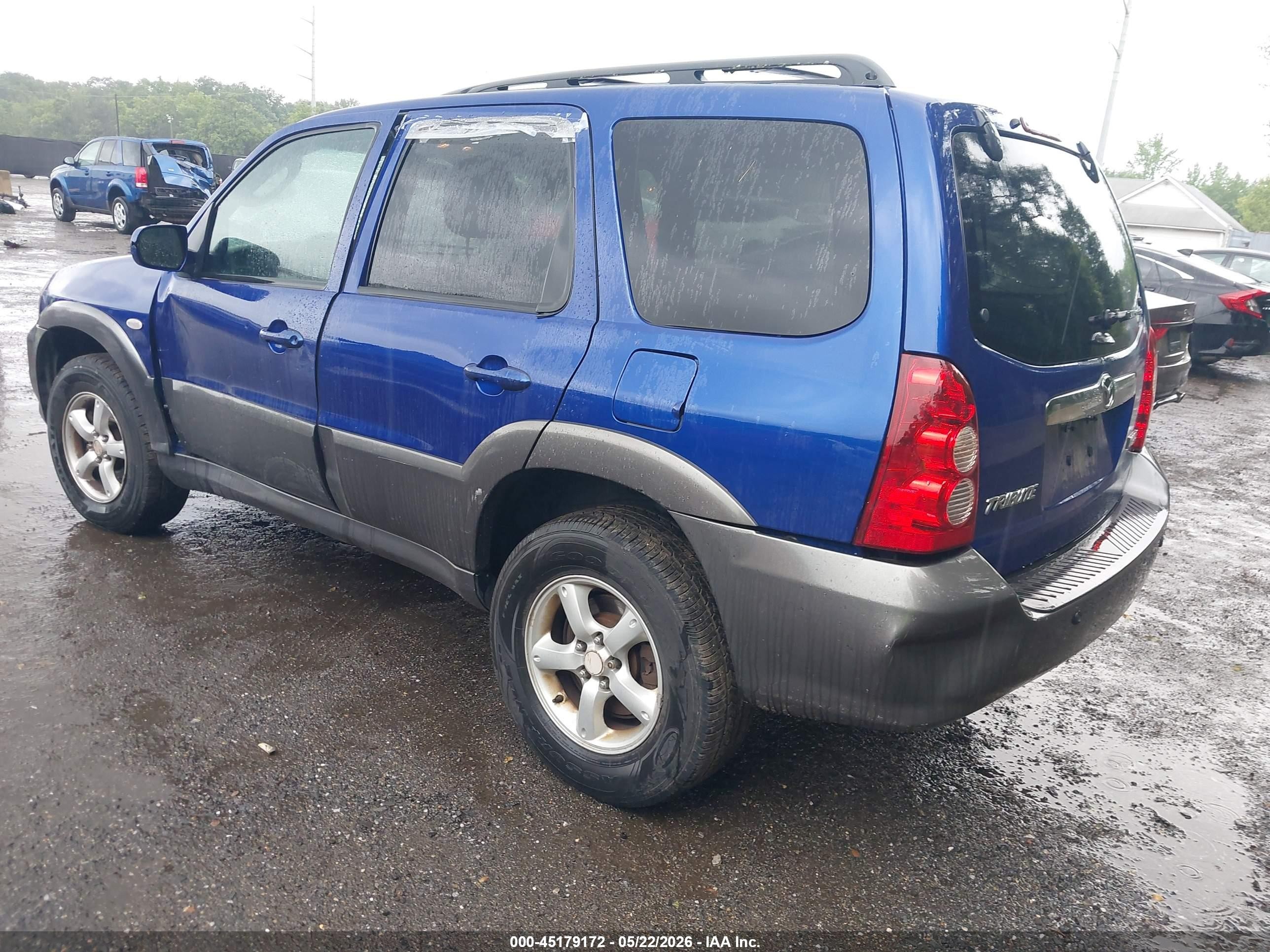 2005 Mazda Tribute S Dark Blue vin: 4F2CZ04115KM48779