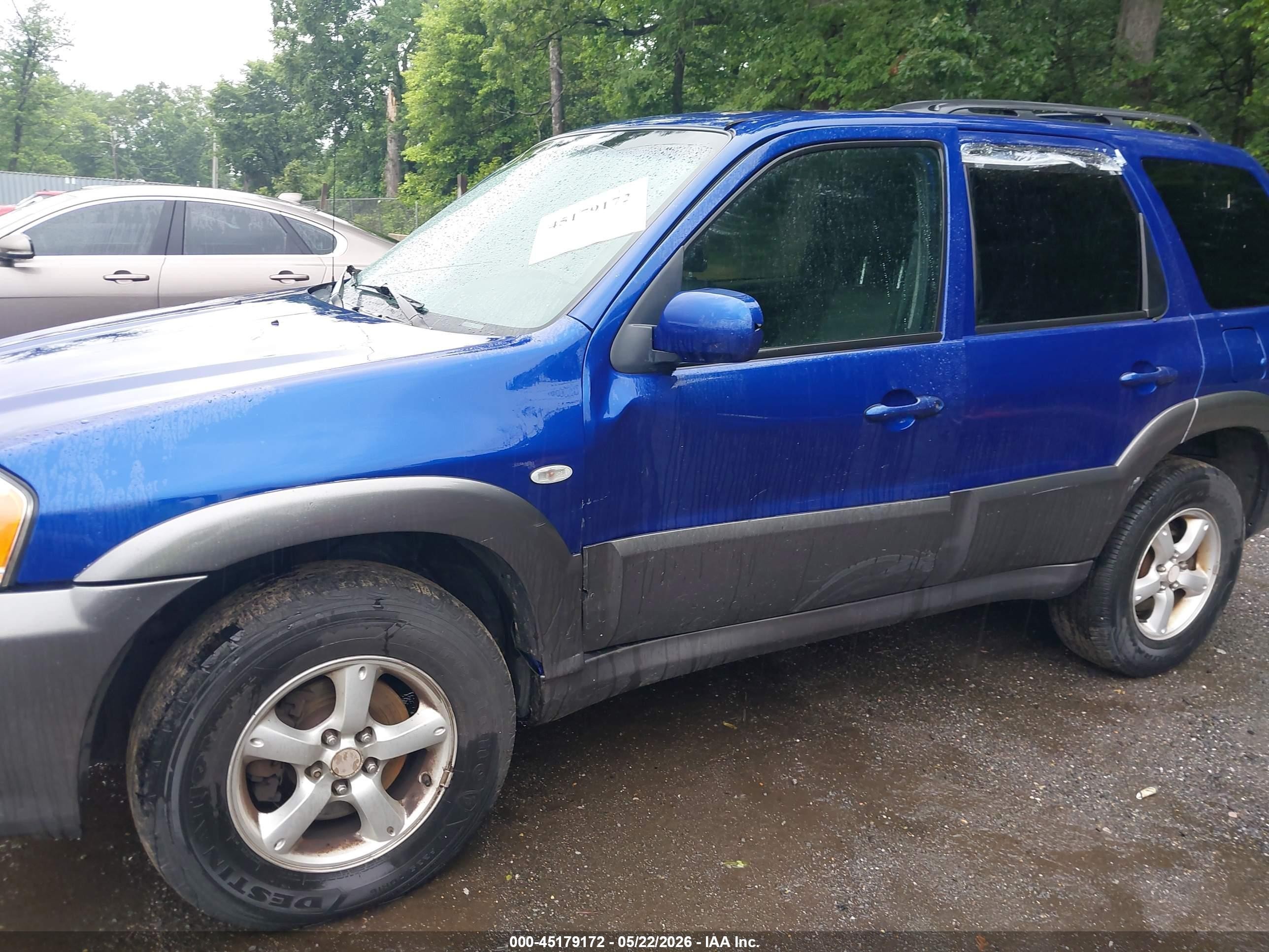 2005 Mazda Tribute S Dark Blue vin: 4F2CZ04115KM48779