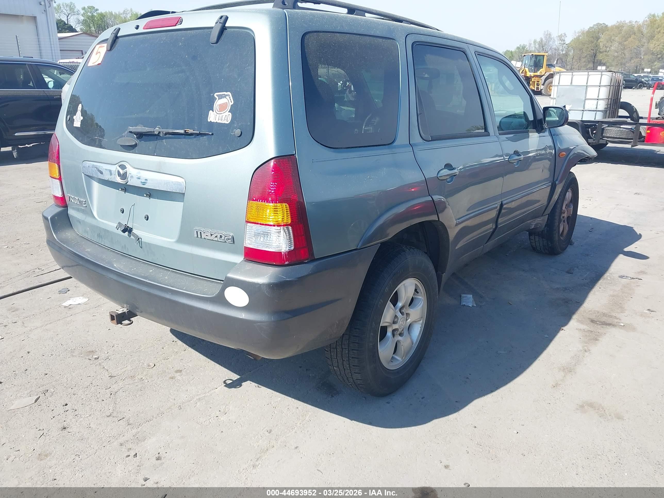 2004 Mazda Tribute Lx V6 Teal vin: 4F2CZ04144KM25138
